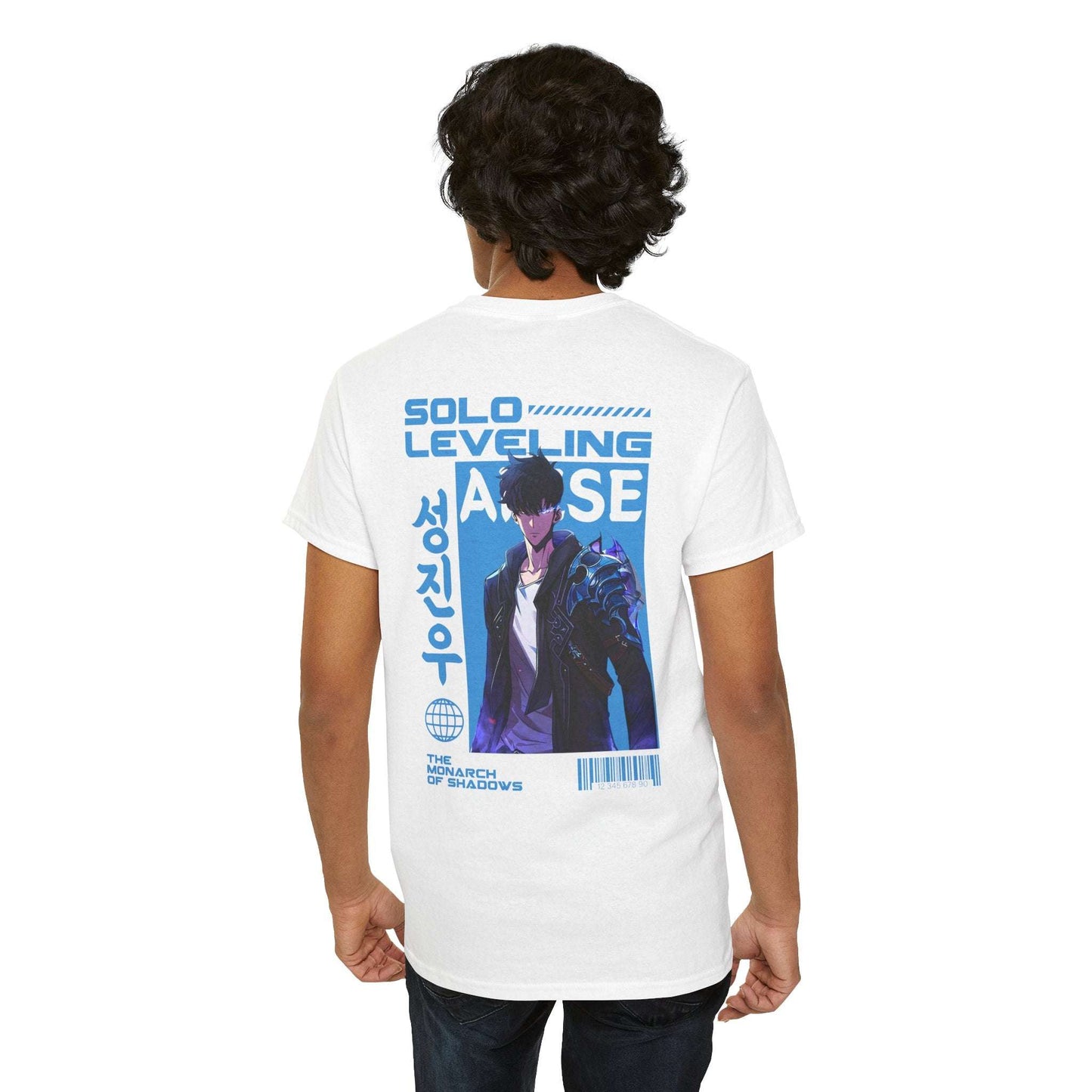 Solo Leveling Graphic Tee — Sung Jinwoo Anime-Inspired Shirt Maklenn Solo Leveling Graphic Tee — Sung Jinwoo Anime-Inspired Shirt T-Shirt Maklenn www.maklenn.com India 21.80