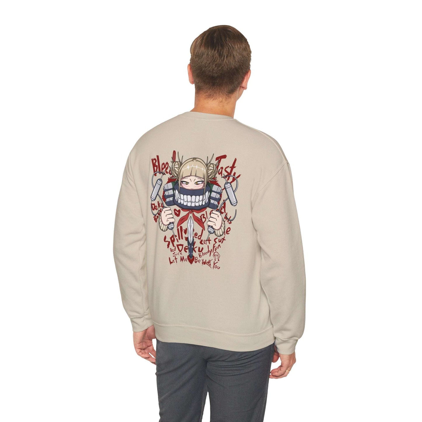 Graphic Crewneck Sweatshirt — Grinning Girl Horror Manga Design Maklenn Graphic Crewneck Sweatshirt — Grinning Girl Horror Manga Design Sweatshirt Maklenn www.maklenn.com India 33.23