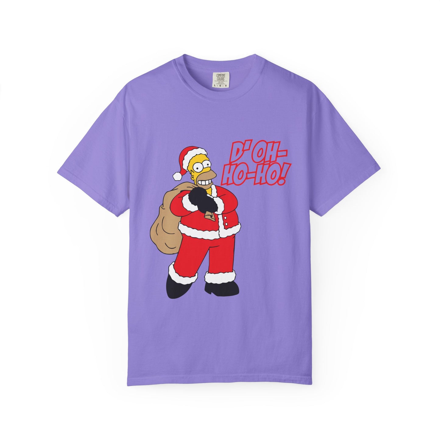 Holiday Cartoon Santa Tee — "D'oh-Ho-Ho!" Christmas T-Shirt Printify