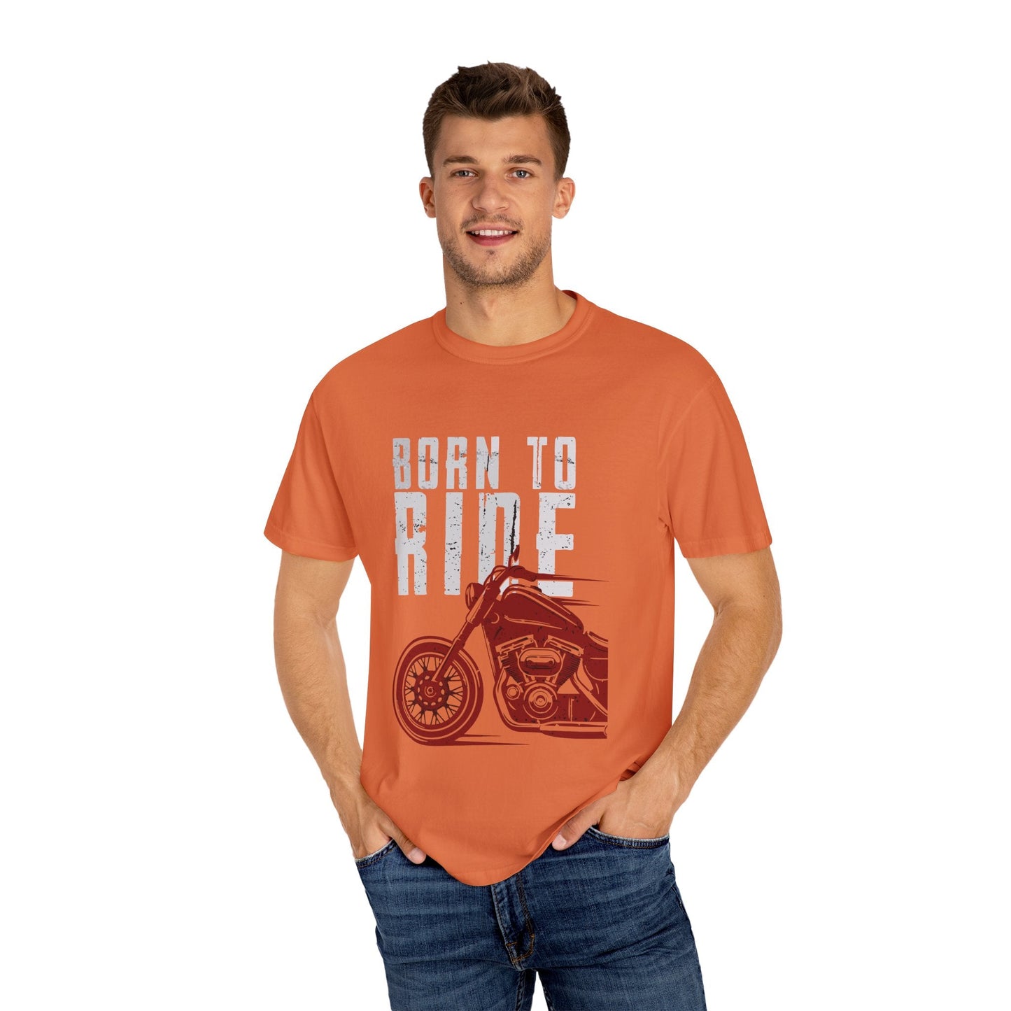 Born to Ride Motorcycle T-Shirt, Unisex Tee, Biker Apparel, Gift for Motorcycle Lovers, Casual Wear, Adventure Enthusiast Shirt - Maklenn