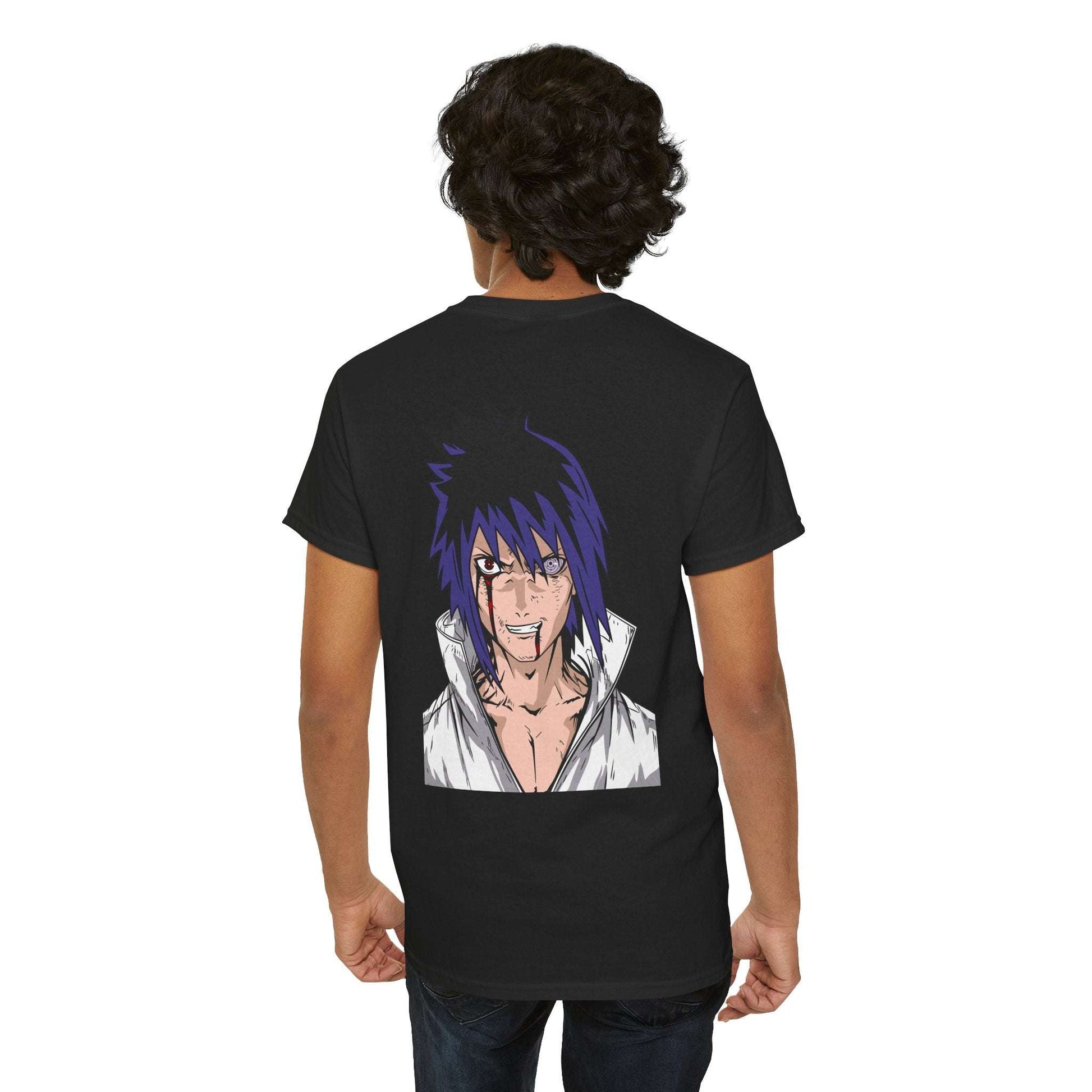 Anime Character Graphic Tee — Blue-Haired Manga Hero Back Print Maklenn Anime Character Graphic Tee — Blue-Haired Manga Hero Back Print T-Shirt Maklenn www.maklenn.com India 21.80