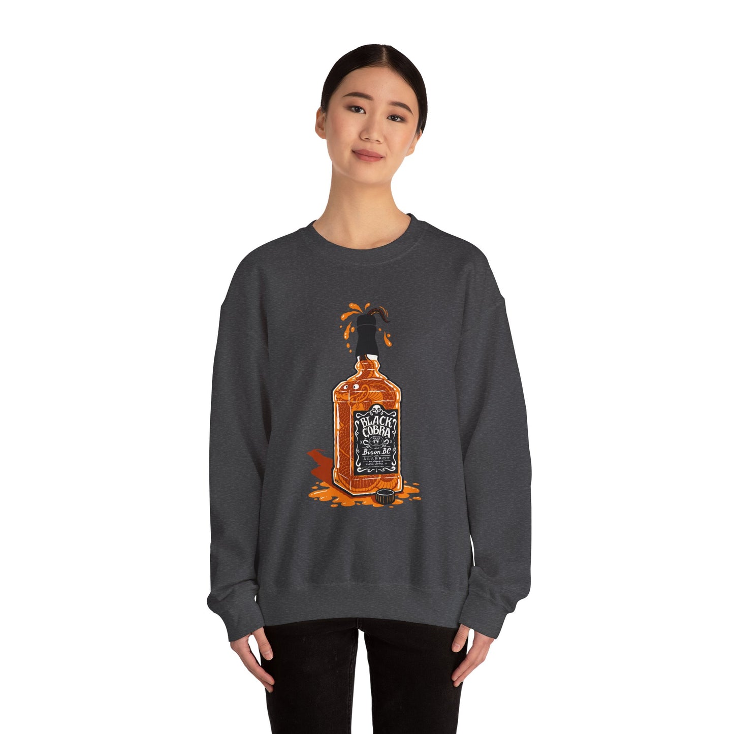 Whiskey Splash Sweatshirt, Cozy Unisex Sweatshirt, Casual Fall Fashion, Perfect Gift for Whiskey Lovers, Comfortable Crewneck Printify