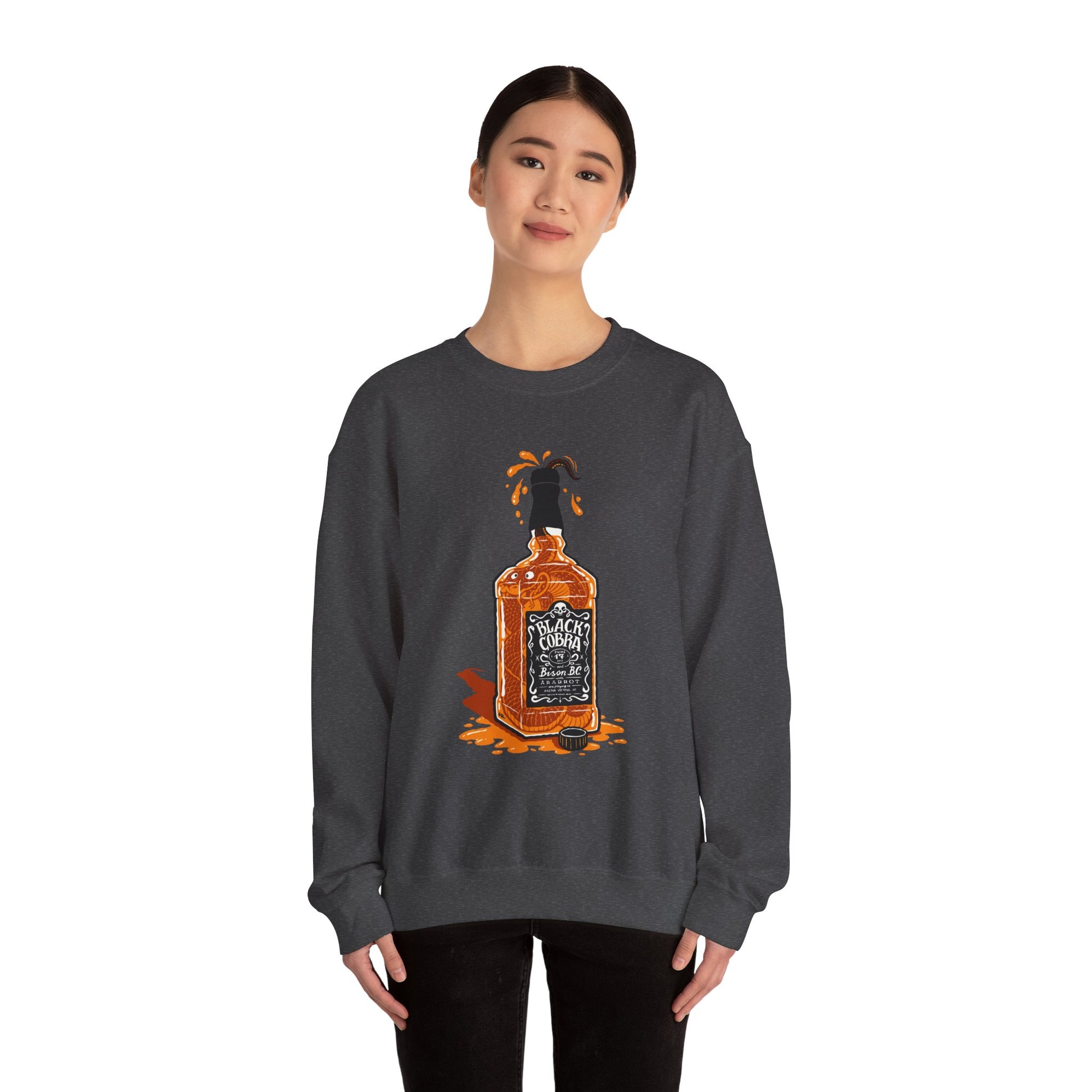 Whiskey Splash Sweatshirt, Cozy Unisex Sweatshirt, Casual Fall Fashion, Perfect Gift for Whiskey Lovers, Comfortable Crewneck Printify