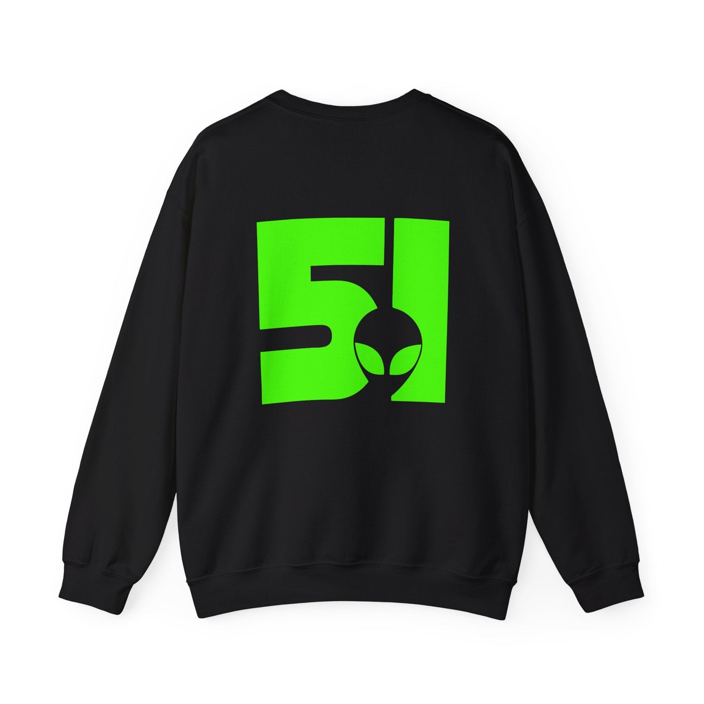 Alien Vibes Crewneck Sweatshirt, Unisex Sweatshirt, Graphic Sweatshirt, Trendy Apparel, Perfect Gift for UFO Lovers, Streetwear Fashion - Maklenn