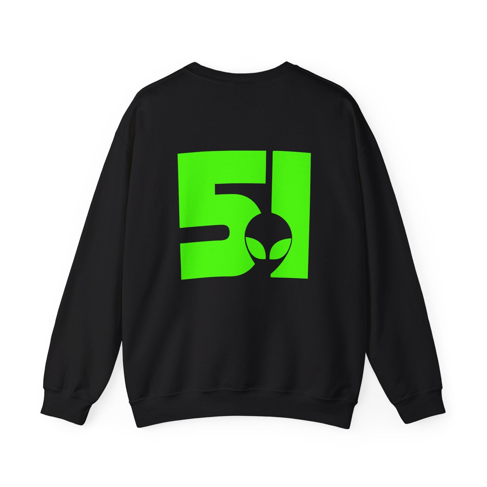 Alien Vibes Crewneck Sweatshirt, Unisex Sweatshirt, Graphic Sweatshirt, Trendy Apparel, Perfect Gift for UFO Lovers, Streetwear Fashion - Maklenn