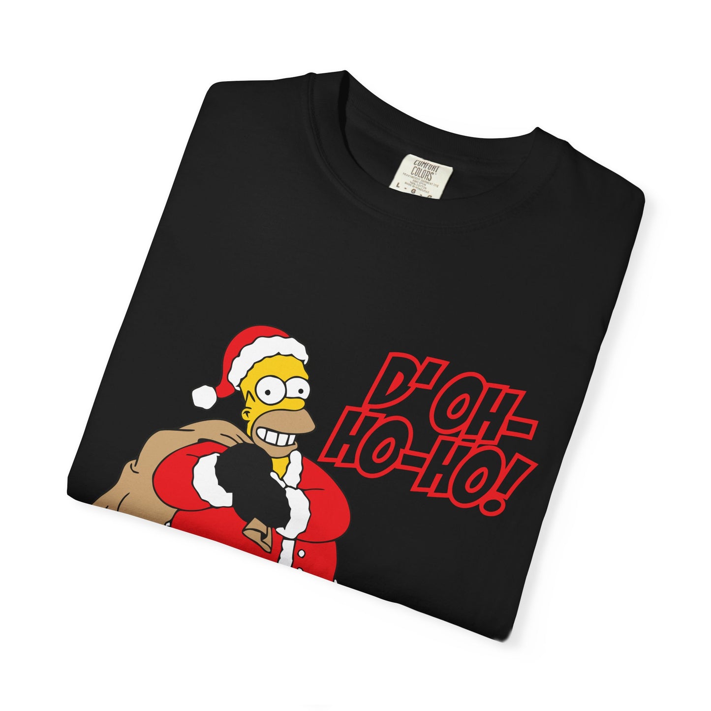 Holiday Cartoon Santa Tee — "D'oh-Ho-Ho!" Christmas T-Shirt Printify