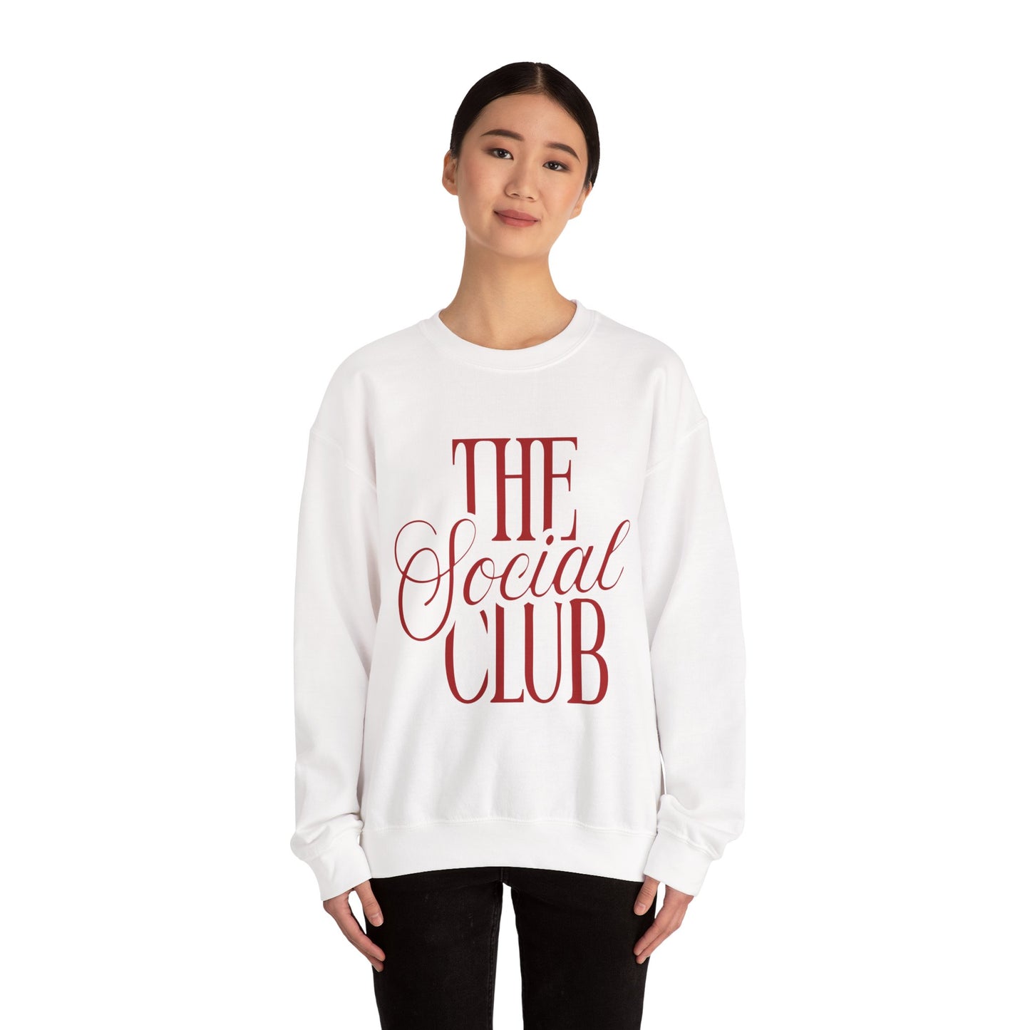 Chic Social Club Sweatshirt, Cozy Unisex Crewneck, Fashionable Gift for Friends, Casual Wardrobe Essential, Perfect for Hangouts and [...] Printify