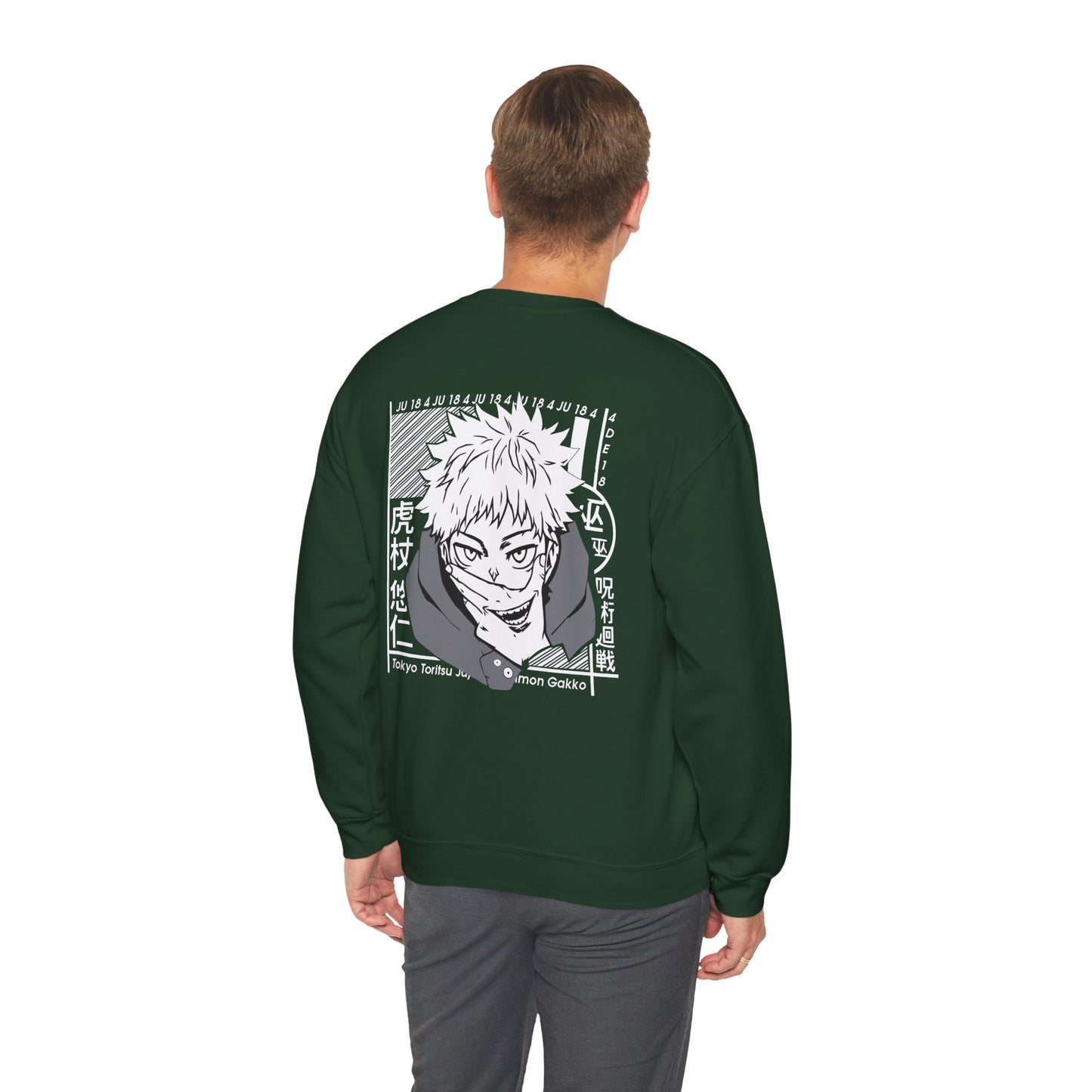 Yuji Itadori "Cursed Energy" Jujutsu Kaisen Crewneck Sweatshirt