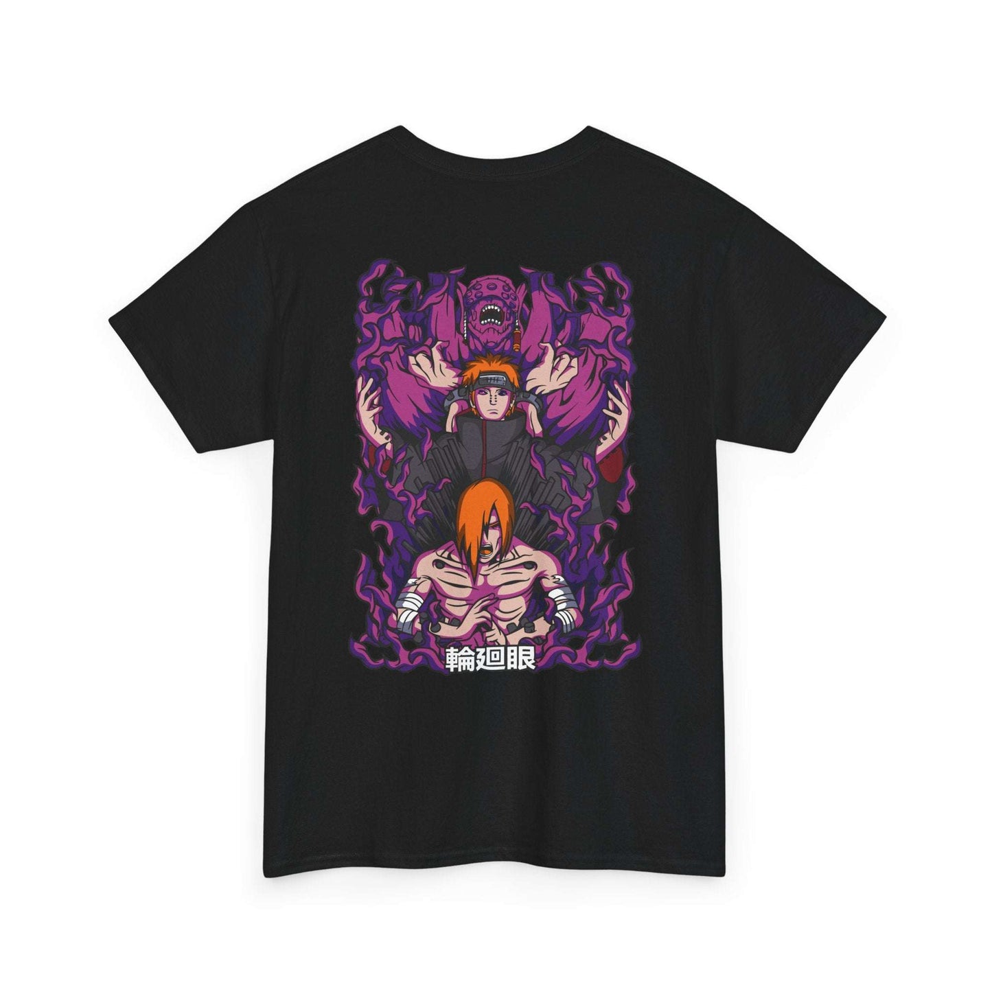 Anime Demon Trio Graphic Tee — Back Print with Small Front Logo Maklenn Anime Demon Trio Graphic Tee — Back Print with Small Front Logo T-Shirt Maklenn www.maklenn.com India 21.80