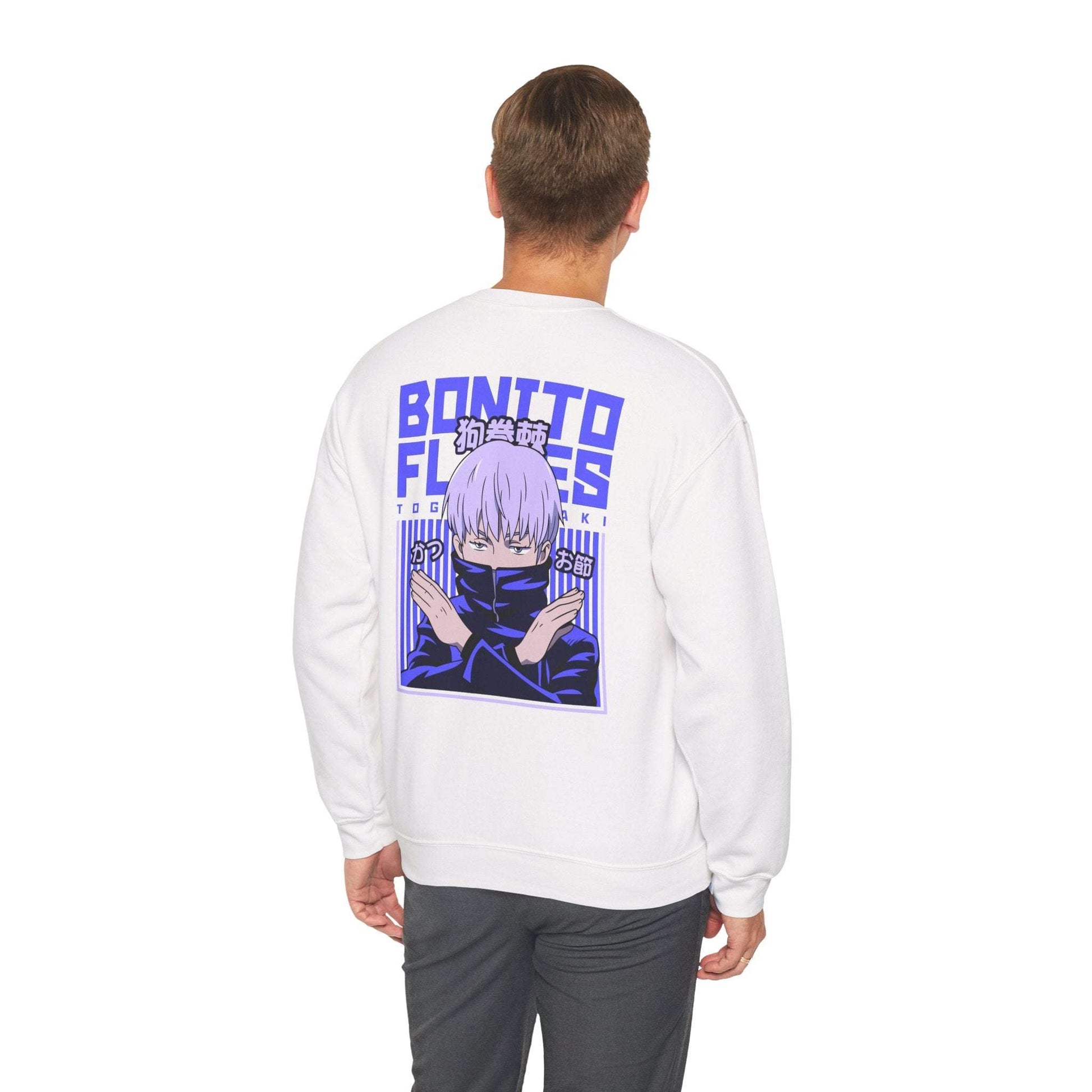 Anime Crewneck Sweatshirt — Jujutsu Kaisen Inspired Back Graphic (Gojo Satoru) Maklenn Anime Crewneck Sweatshirt — Jujutsu Kaisen Inspired Back Graphic (Gojo Satoru) Sweatshirt Maklenn www.maklenn.com India 33.23