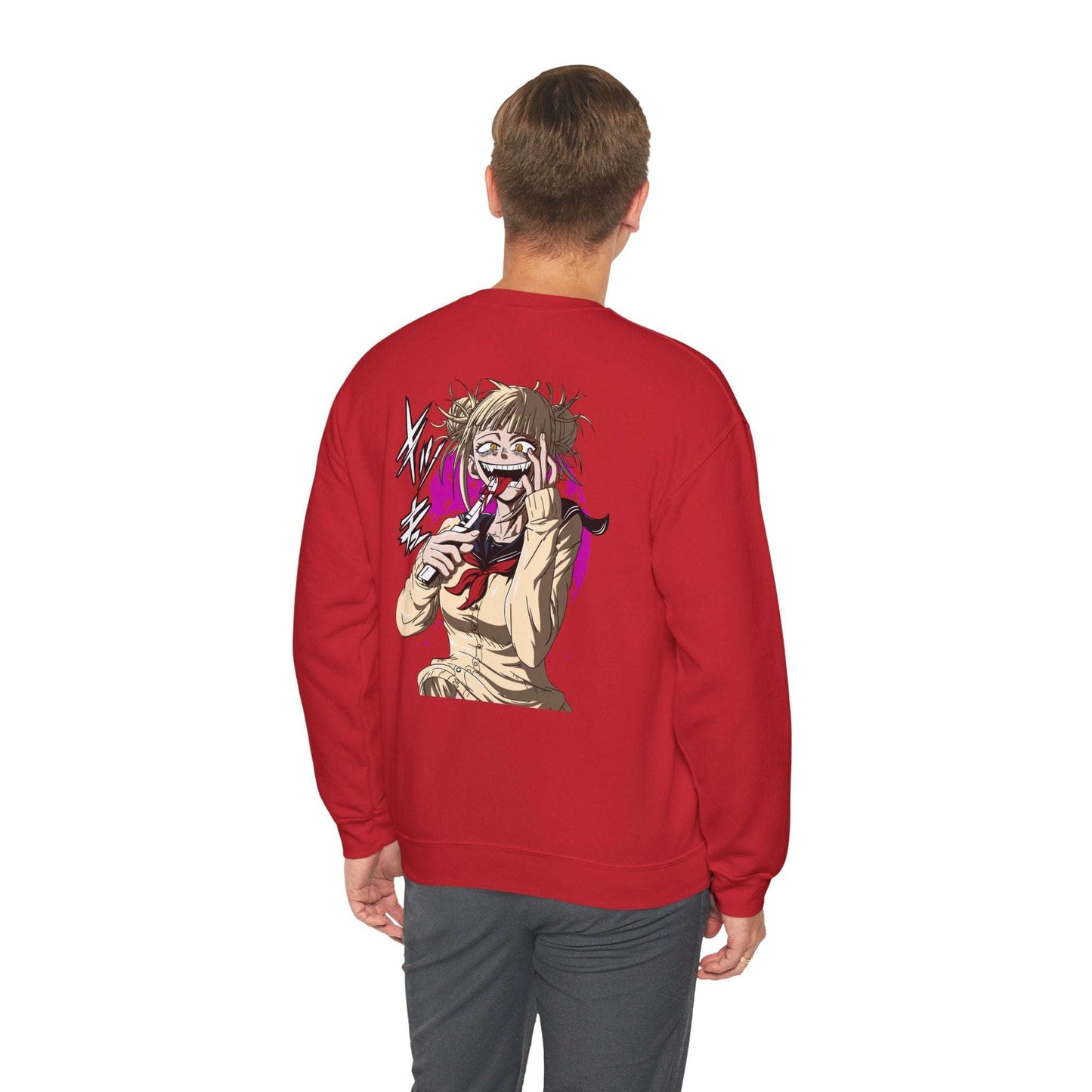 Anime Graphic Crewneck Sweatshirt — Toga Himiko Illustration & Japanese Logo Maklenn Anime Graphic Crewneck Sweatshirt — Toga Himiko Illustration & Japanese Logo Sweatshirt Maklenn www.maklenn.com India 33.23