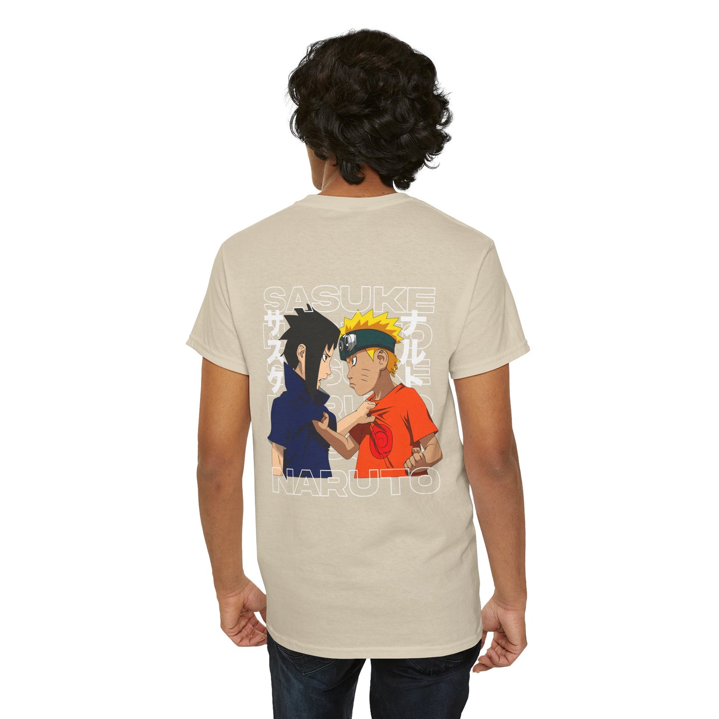 Naruto vs Sasuke Graphic Tee — Anime Friendship & Rivalry T-Shirt