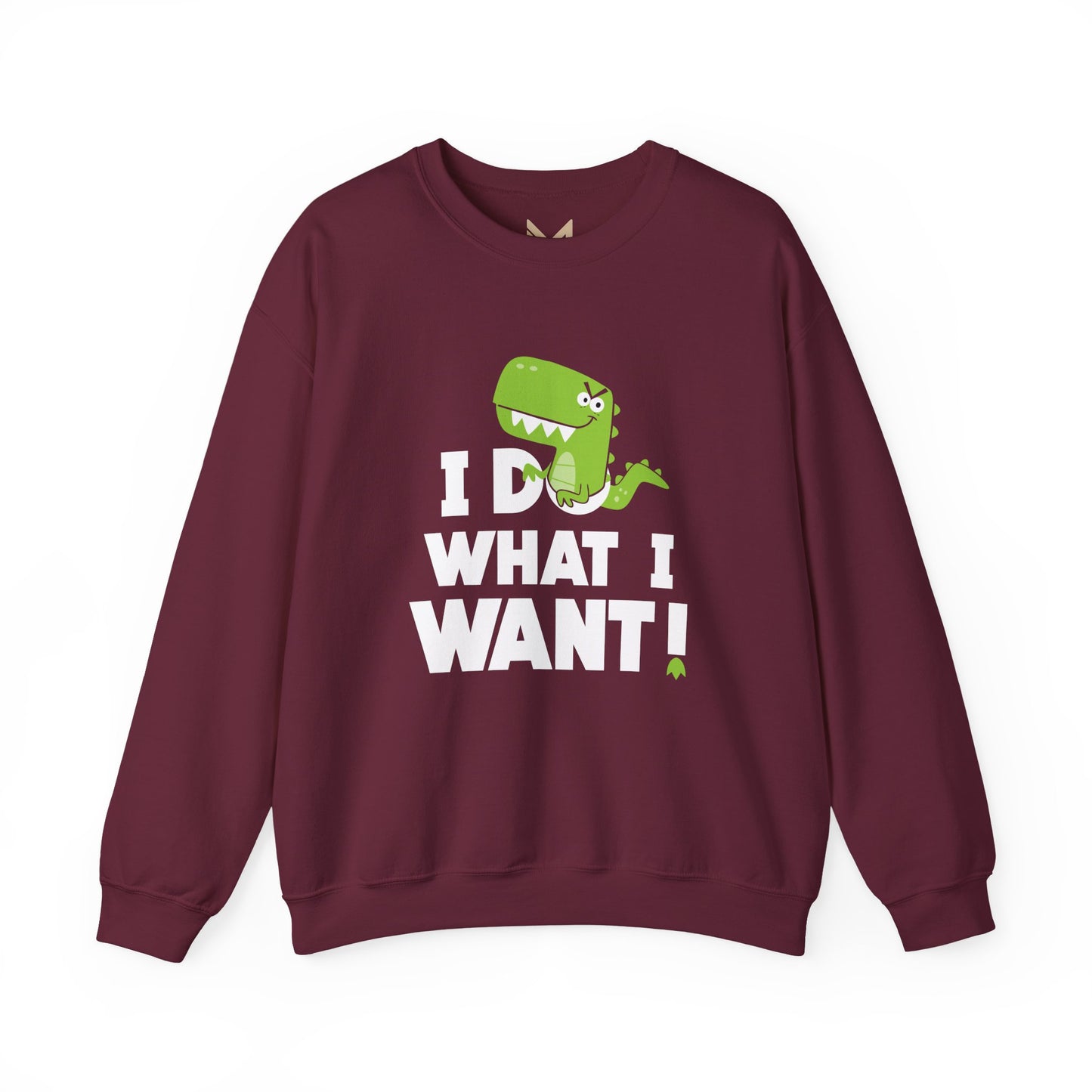 Dinosaur Quote Sweatshirt, Funny Crewneck, Gifts for Kids & Teens, Birthday or Holiday Apparel, Cute Graphic Sweater Printify