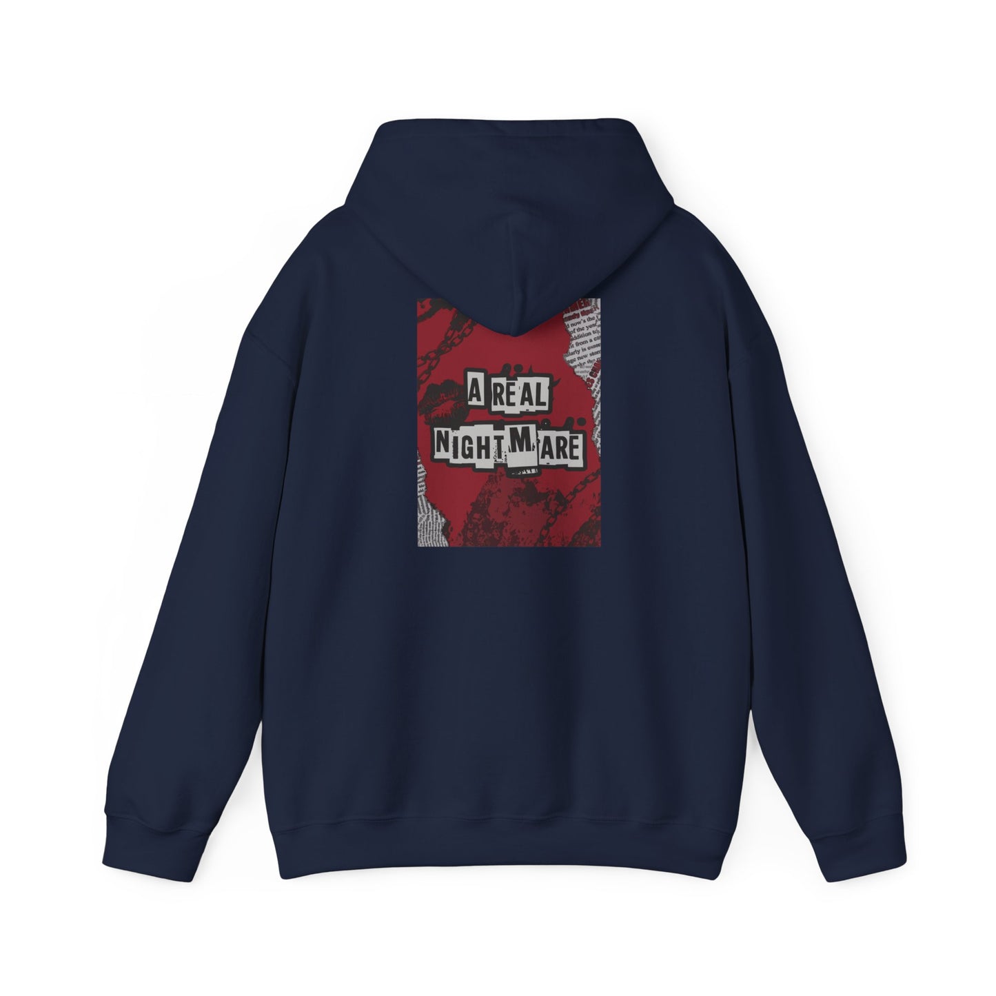 A Real Nightmare Hoodie - Cozy Unisex Sweatshirt for Halloween, Casual Wear, Gifts, Fall Fashion, Party,USA trend, Mens hoodie us,Australia genz edition,Canada online hoodie fashion Printify