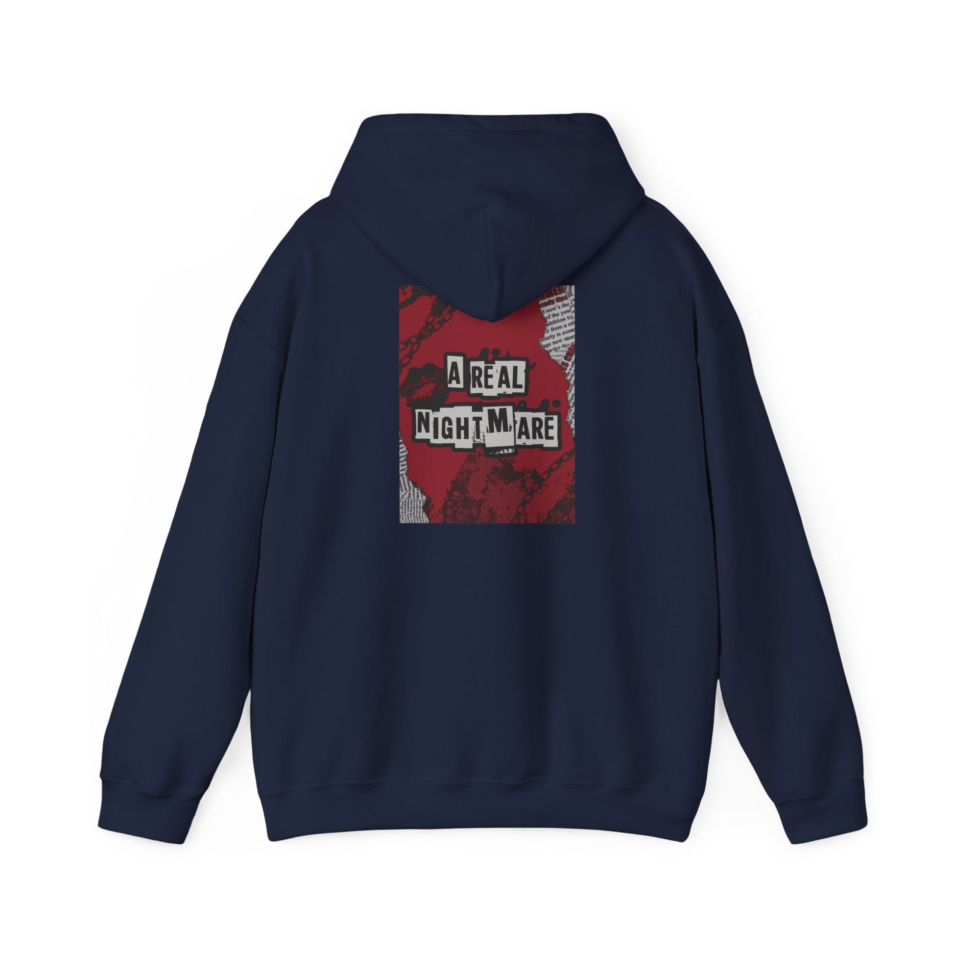 A Real Nightmare Hoodie - Cozy Unisex Sweatshirt for Halloween, Casual Wear, Gifts, Fall Fashion, Party,USA trend, Mens hoodie us,Australia genz edition,Canada online hoodie fashion Printify