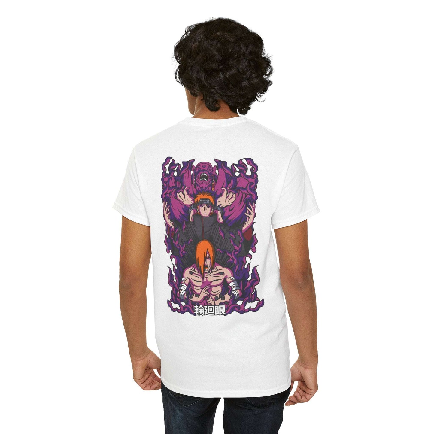 Anime Demon Trio Graphic Tee — Back Print with Small Front Logo Maklenn Anime Demon Trio Graphic Tee — Back Print with Small Front Logo T-Shirt Maklenn www.maklenn.com India 21.80