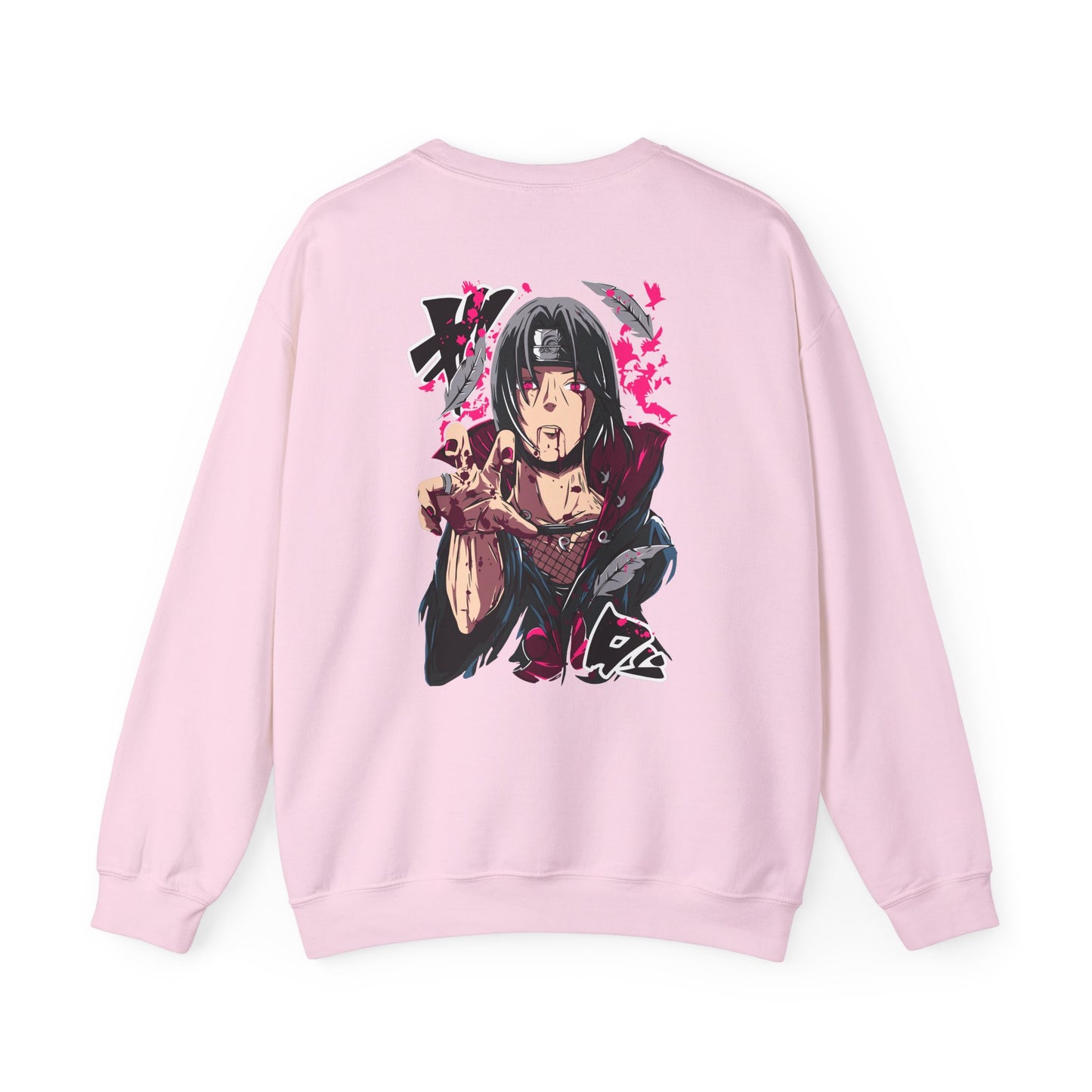 Anime Itachi Uchiha Crewneck Sweatshirt – Vintage Sharingan Graphic