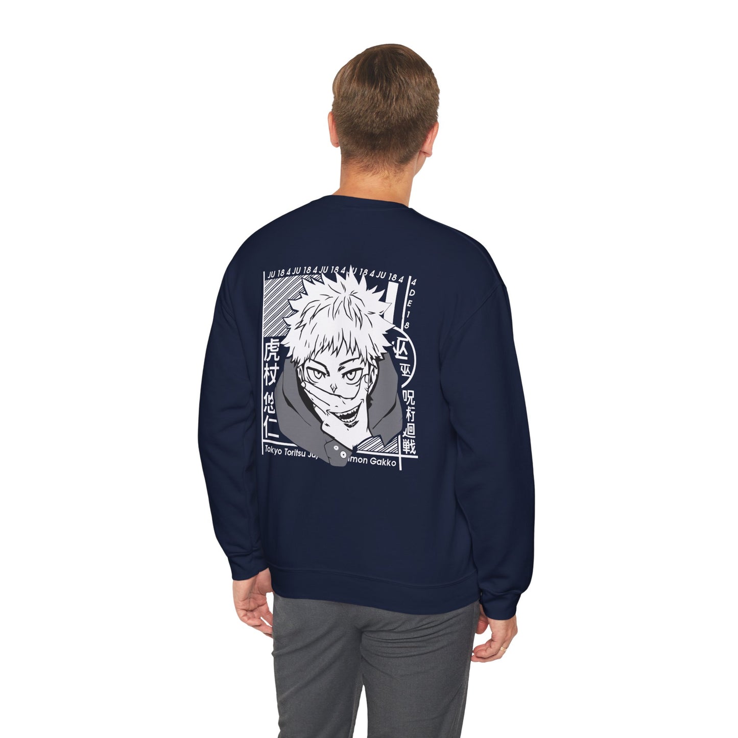 Yuji Itadori "Cursed Energy" Jujutsu Kaisen Crewneck Sweatshirt