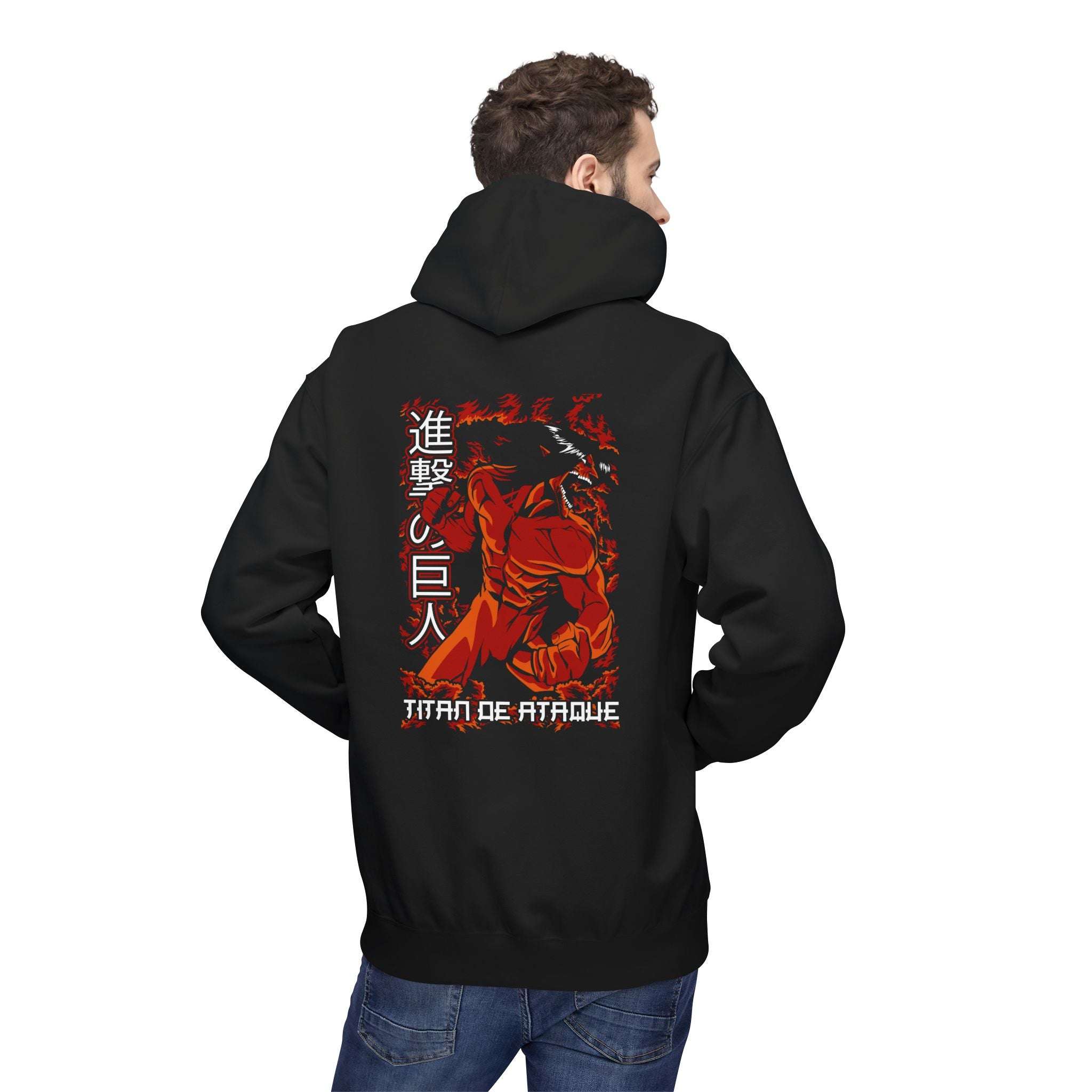 Titan de Attaque - Attack on Titan Maklenn Titan de Attaque - Attack on Titan Hoodie Maklenn www.maklenn.com India 39.87