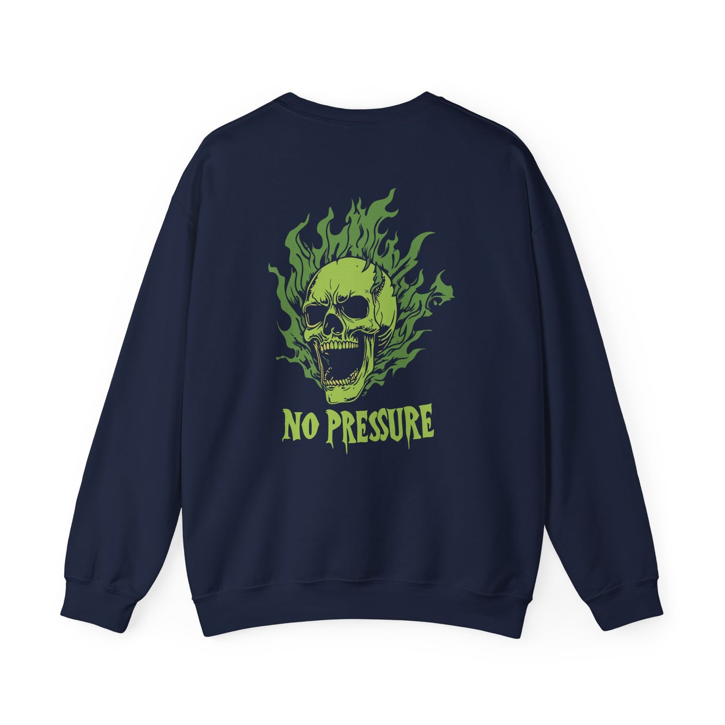 No Pressure Unisex Heavy Blend™ Crewneck Sweatshirt, Funny Sweatshirt, Gift for Him, Gift for Her, Casual Style, Halloween Apparel Printify