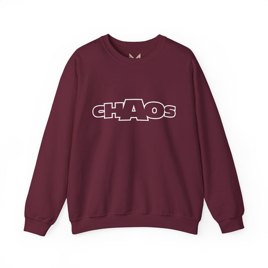 Chaos Unisex Heavy Blend™ Crewneck Sweatshirt | Cozy Streetwear, Casual Outfit, Trendy Gift, Everyday Wear, Graphic Apparel, Unisex Top - Maklenn