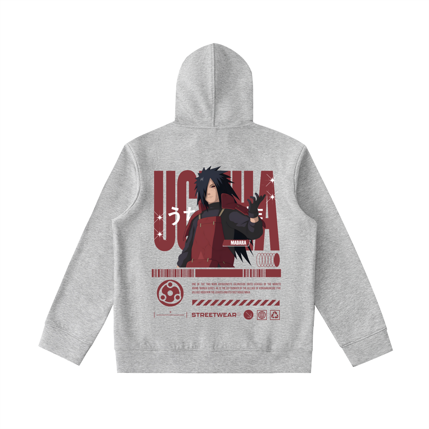 Uchiha Madara | Naruto |  Zip-Up Hoodie ODMPOD