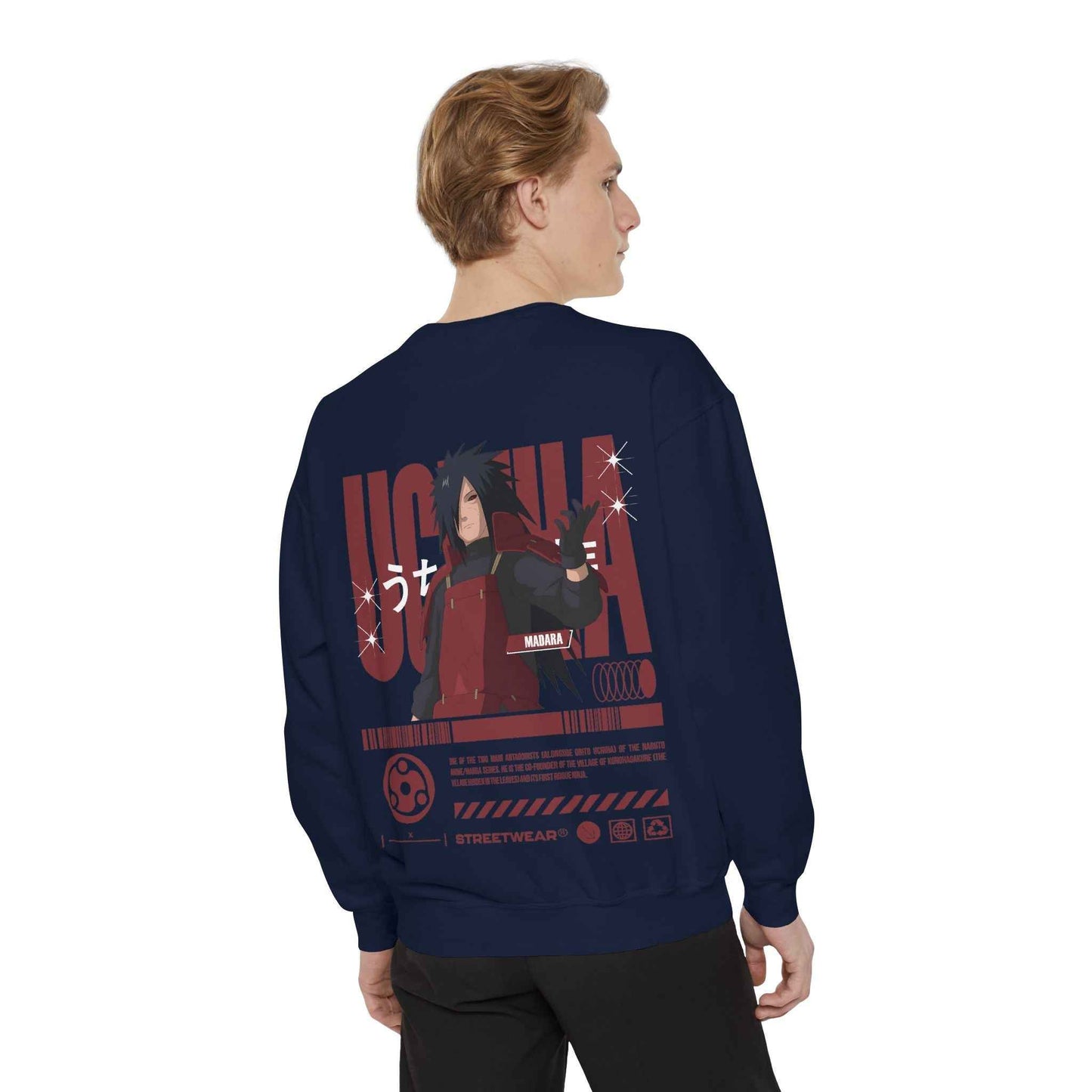 Anime Streetwear Sweatshirt - Uchiha Madara Design