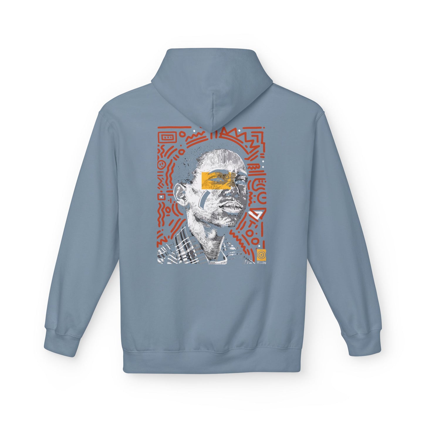 Artistic Fleece Hoodie with Unique Graphic Print for Comfort, Casual Wear, Gift for Art Lovers, Unisex Hip Hop Style Printify
