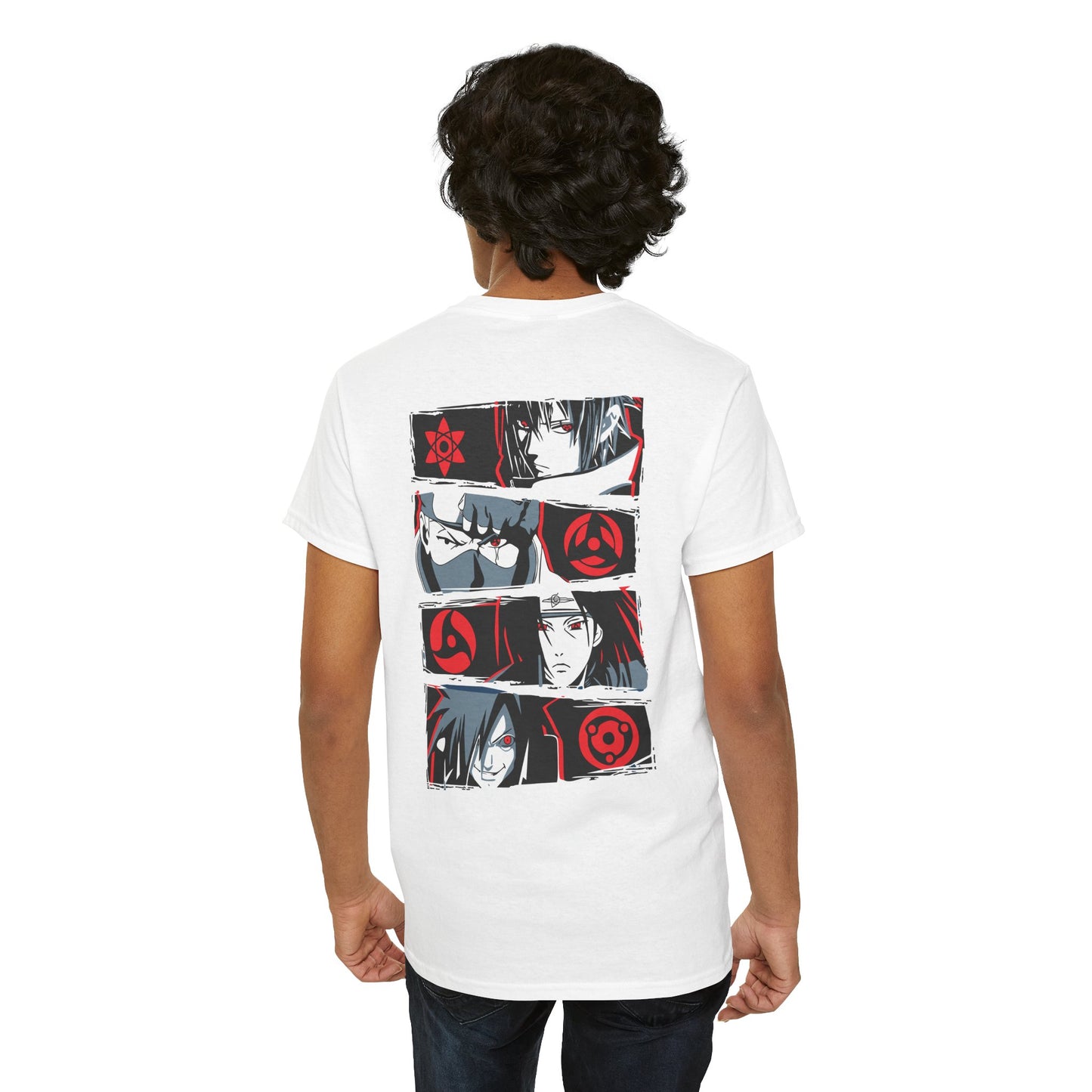Anime Eyes Graphic Tee — Manga Character Panel Back Print