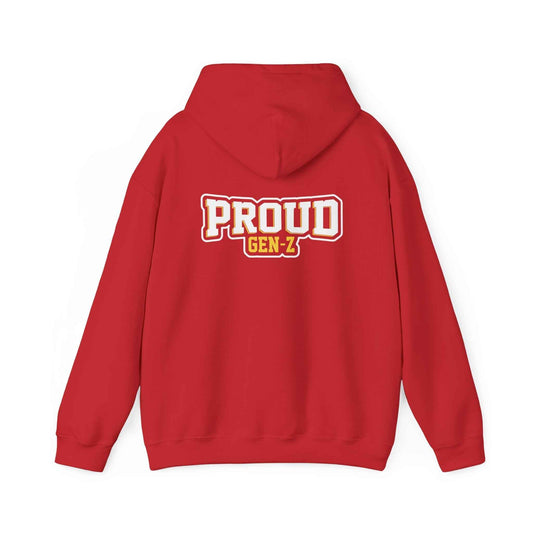 Proud Gen-Z Hoodie, Cozy Streetwear for Teens, Unisex Sweatshirt, Perfect Gift for Graduations, Everyday Casual Wear, Trendy Apparel