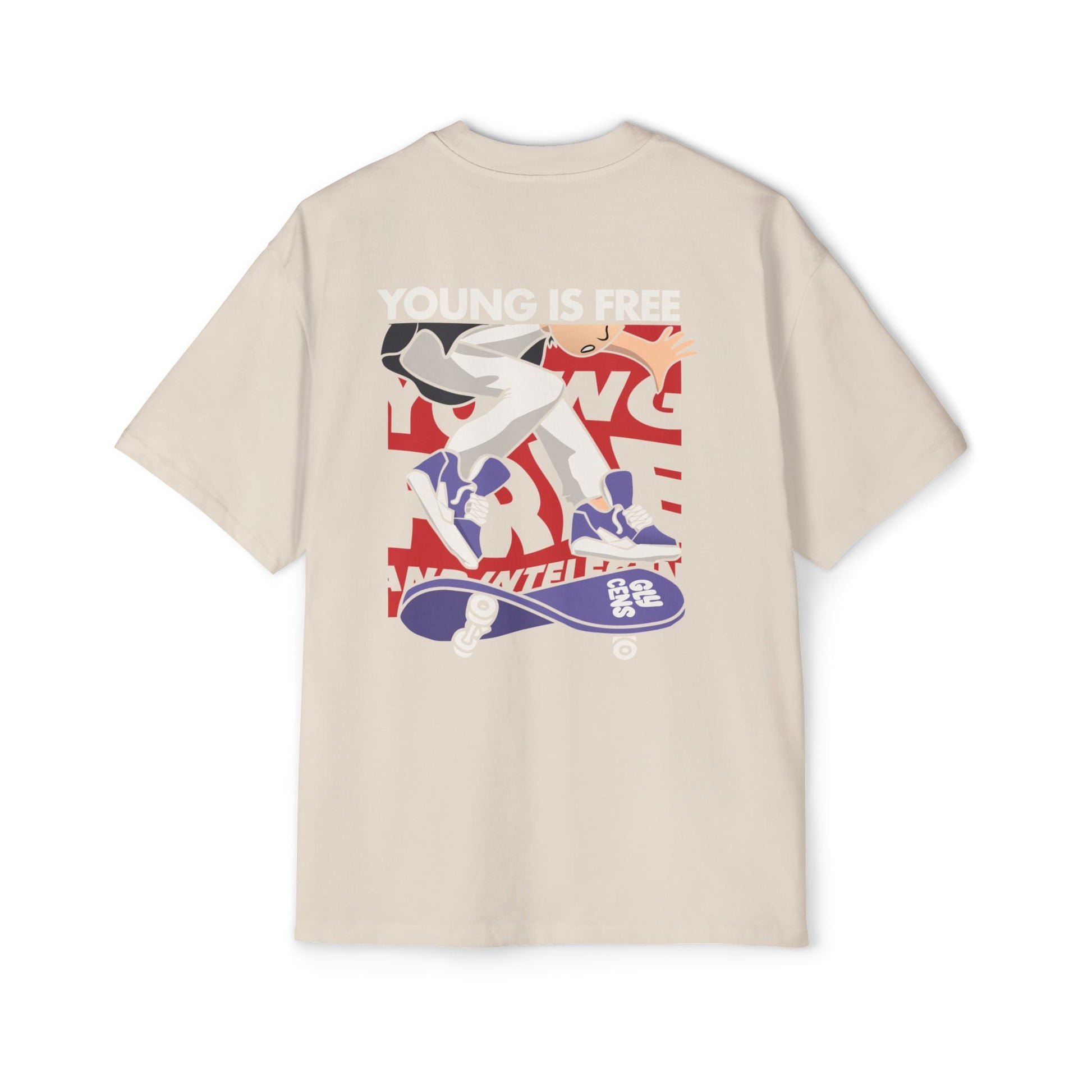 Skate Culture Men's Oversized Tee, Graphic Tee, Casual Wear, Streetwear, Birthday Gift, Summer Fashion, Youth Style - Maklenn