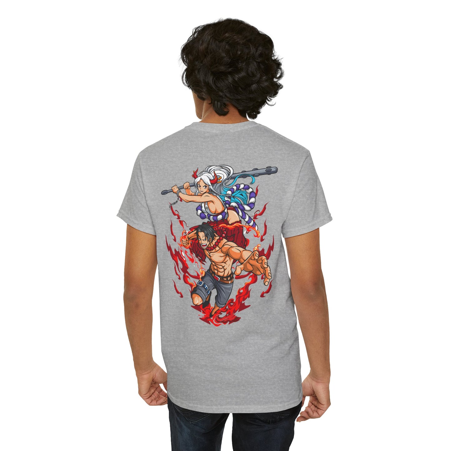 One Piece Anime T-Shirt — Luffy & Whitebeard Battle Graphic Tee