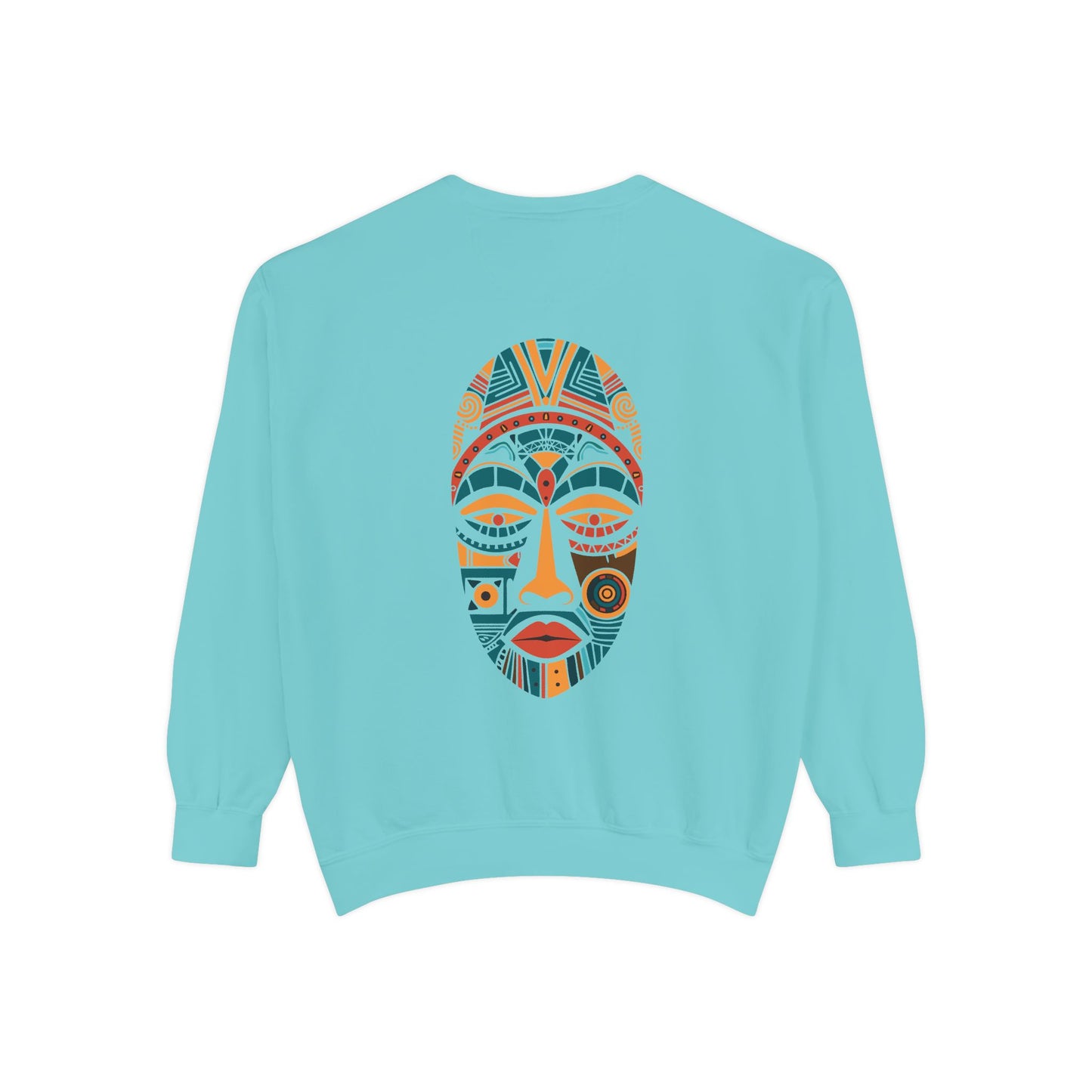 Artistic Unisex Sweatshirt - Colorful Face Design, Cozy Casual Wear, Perfect for Gifts, Fall Fashion, Unique Style Printify