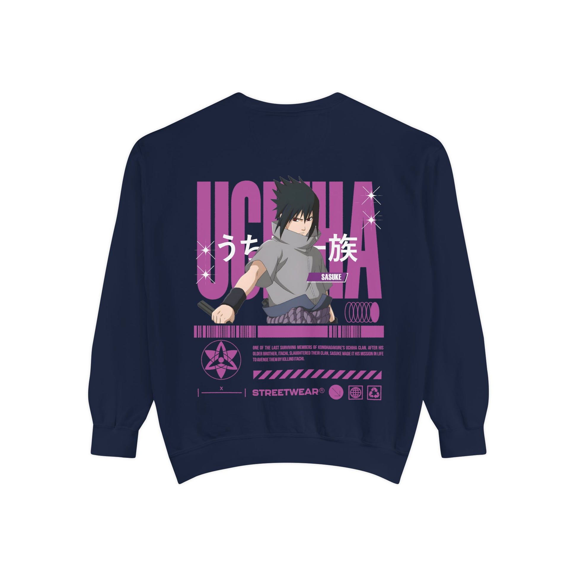 Sweatshirt - Uchiha Sasuke Anime Streetwear Printify