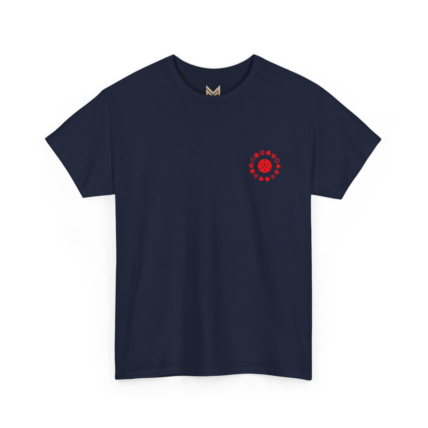 Anime Demon Trio Graphic Tee — Back Print with Small Front Logo