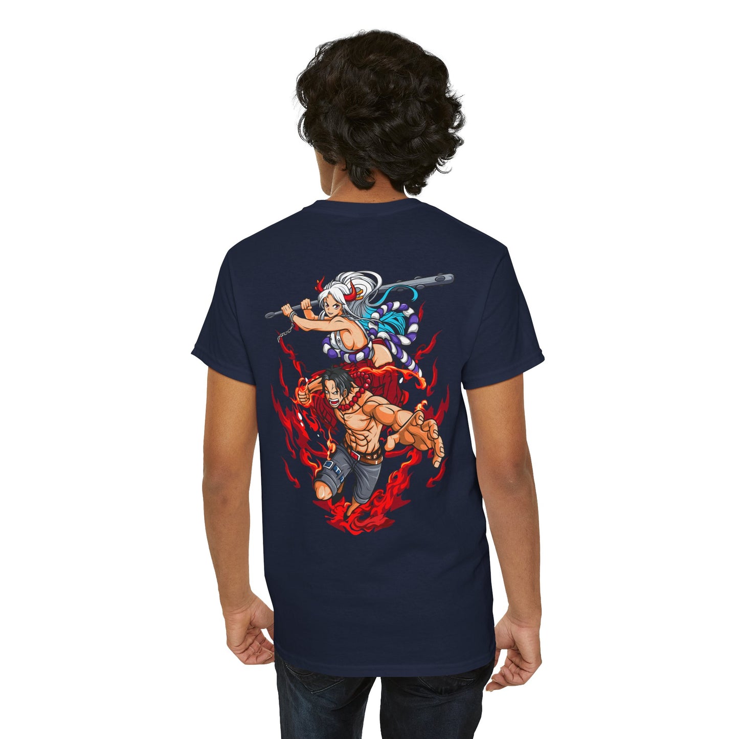One Piece Anime T-Shirt — Luffy & Whitebeard Battle Graphic Tee