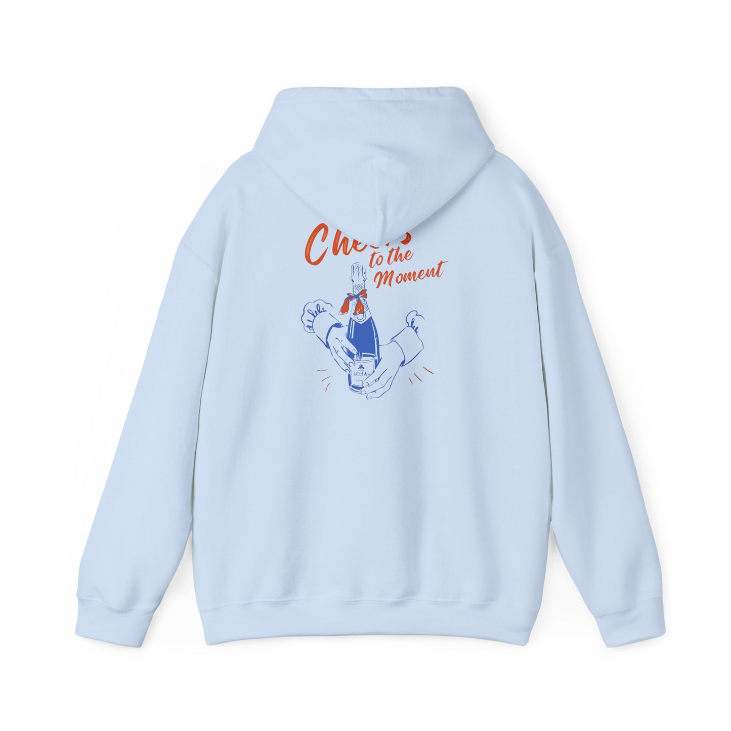 Cheers to the Moment Hoodie - Cozy Sweatshirt for Celebrations, Casual Wear, Gift for Friends, Unisex Apparel, Everyday Comfort Printify