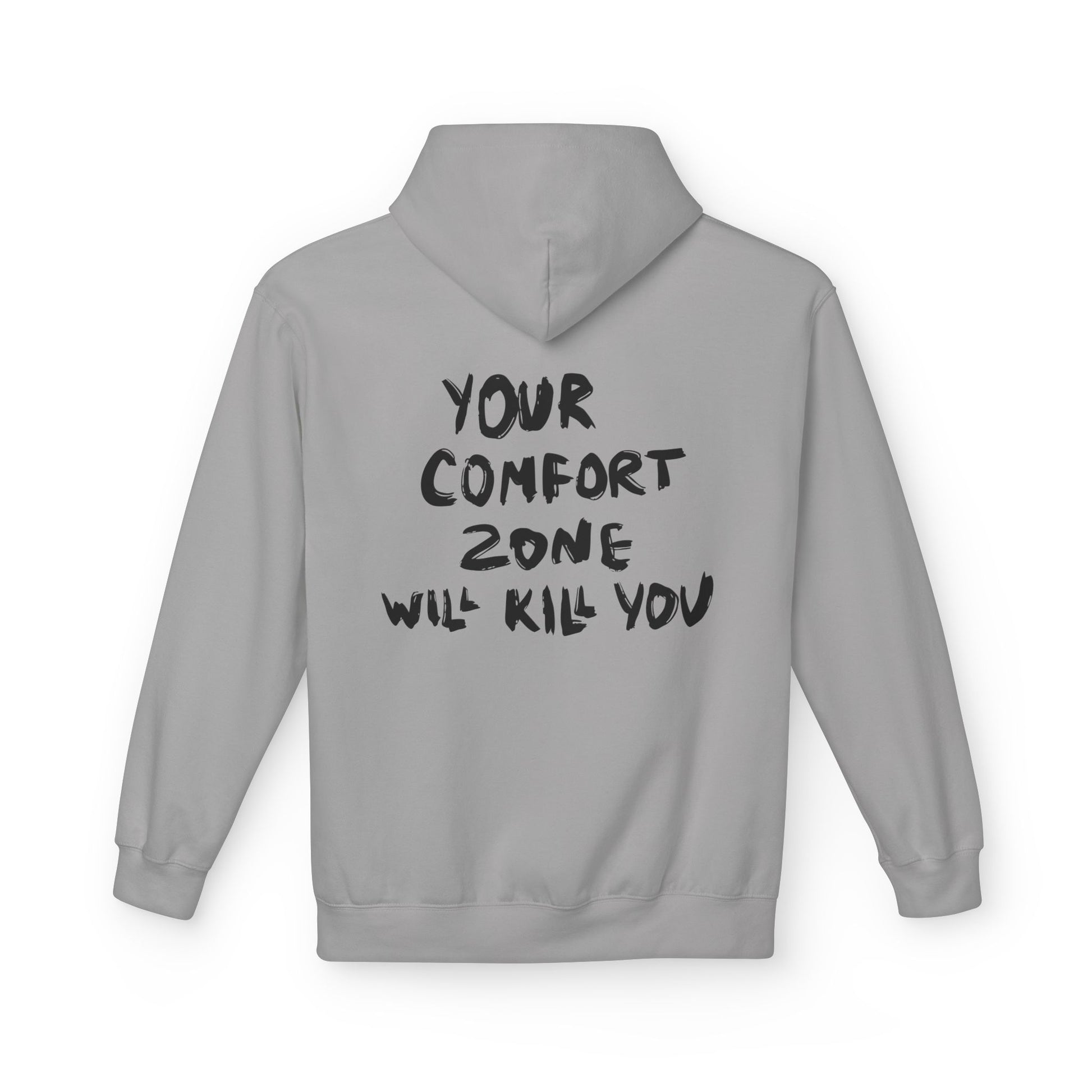 Comfort Zone Hoodie - Inspirational Quote Sweater, Motivational Gift, Cozy Fleece, Unisex Apparel for Everyday Wear, Perfect for [...] Printify