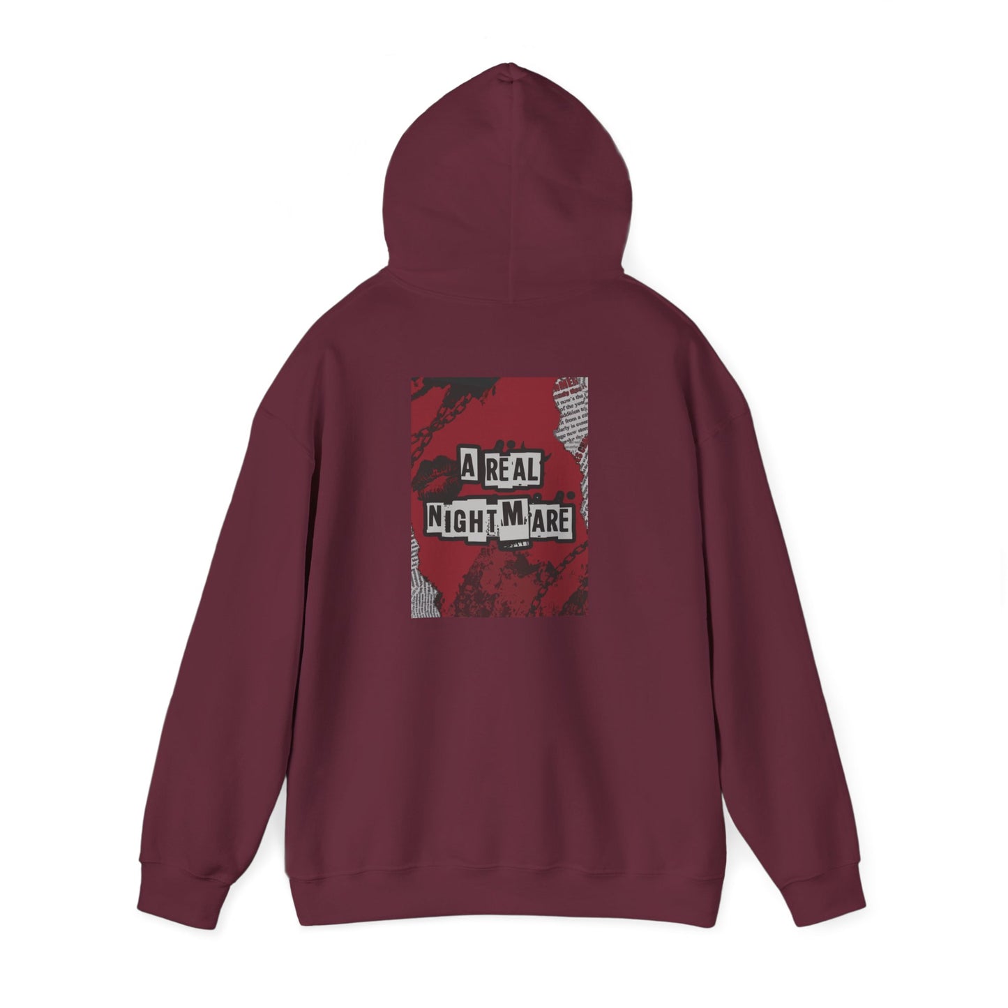 A Real Nightmare Hoodie - Cozy Unisex Sweatshirt for Halloween, Casual Wear, Gifts, Fall Fashion, Party,USA trend, Mens hoodie us,Australia genz edition,Canada online hoodie fashion Printify