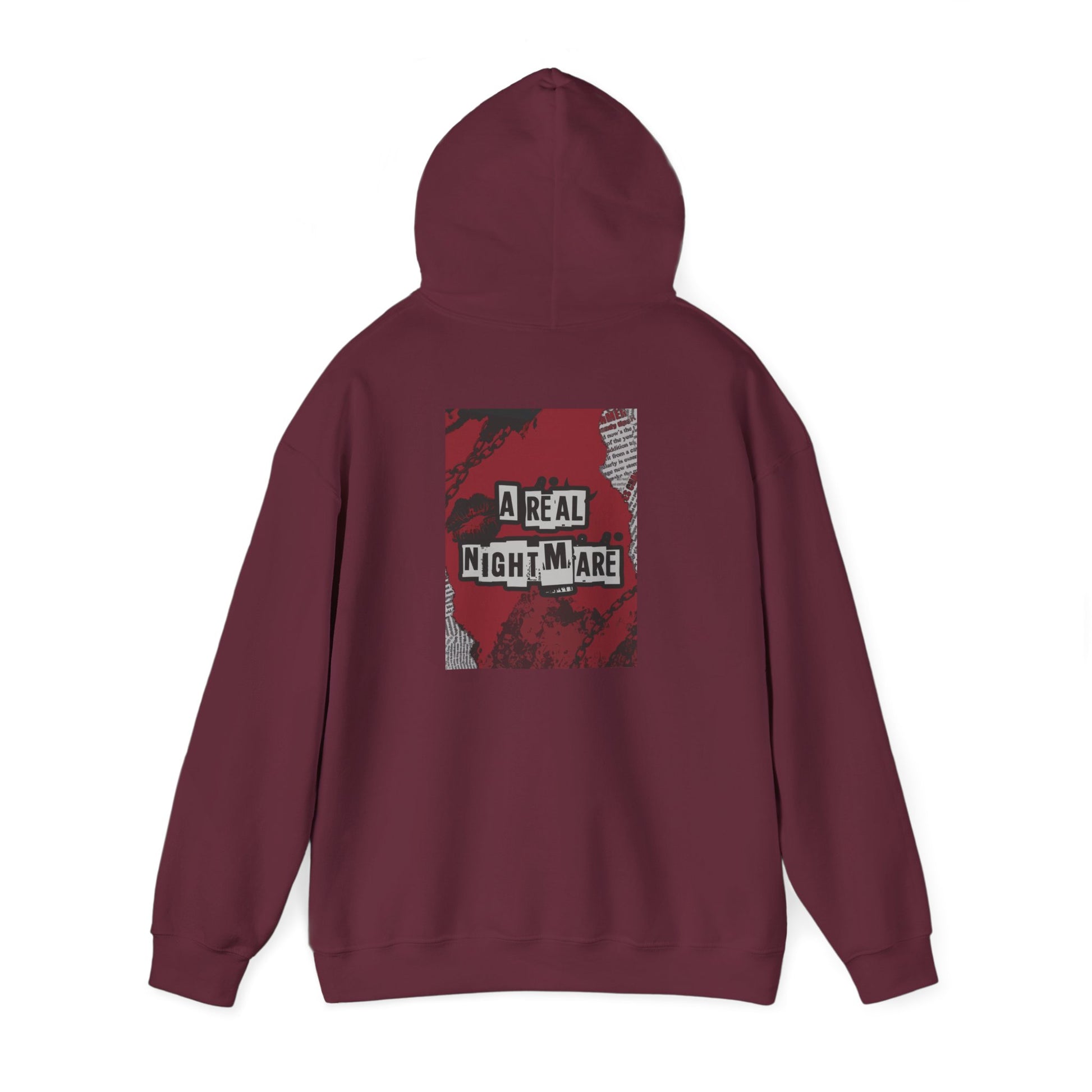 A Real Nightmare Hoodie - Cozy Unisex Sweatshirt for Halloween, Casual Wear, Gifts, Fall Fashion, Party,USA trend, Mens hoodie us,Australia genz edition,Canada online hoodie fashion Printify