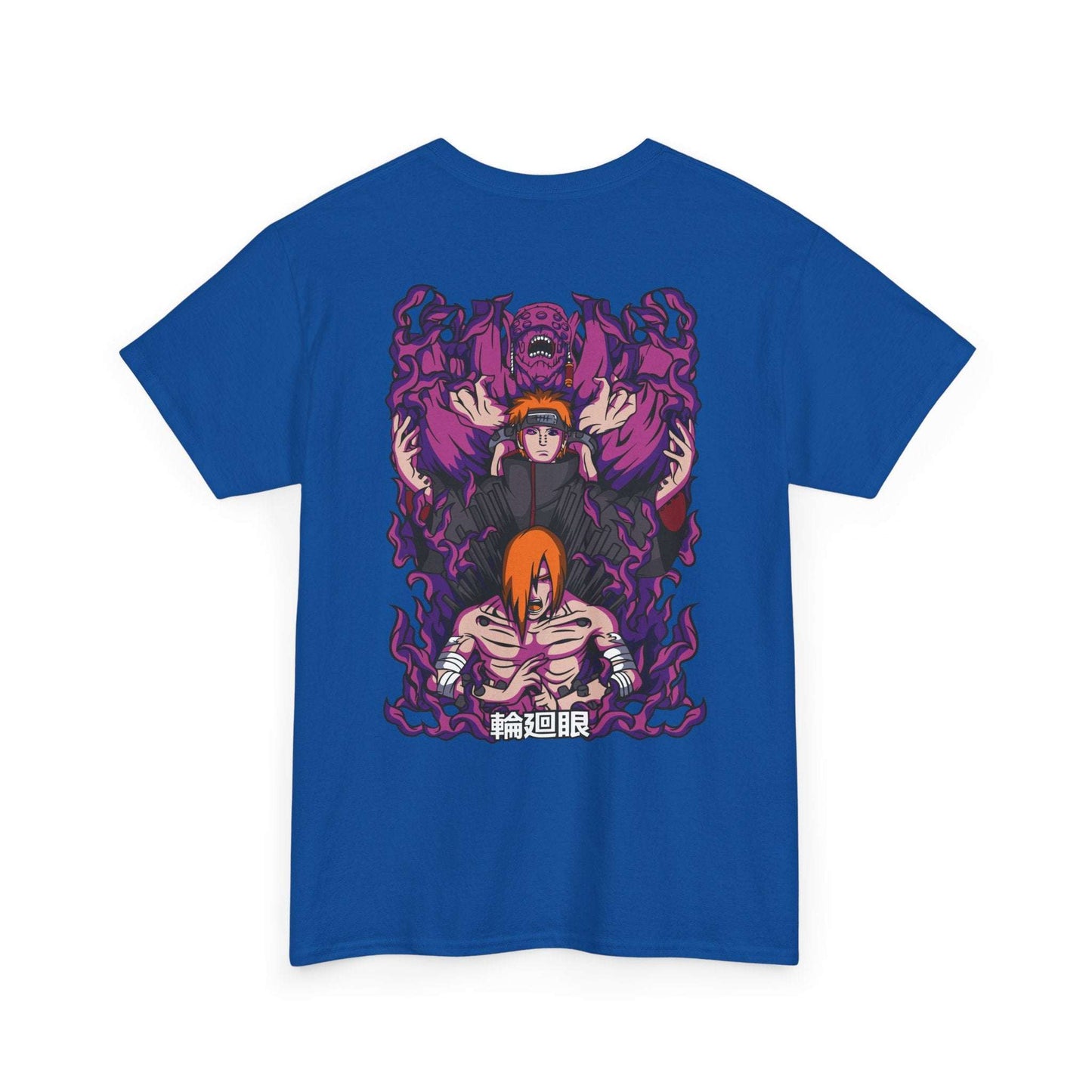 Anime Demon Trio Graphic Tee — Back Print with Small Front Logo Maklenn Anime Demon Trio Graphic Tee — Back Print with Small Front Logo T-Shirt Maklenn www.maklenn.com India 21.80