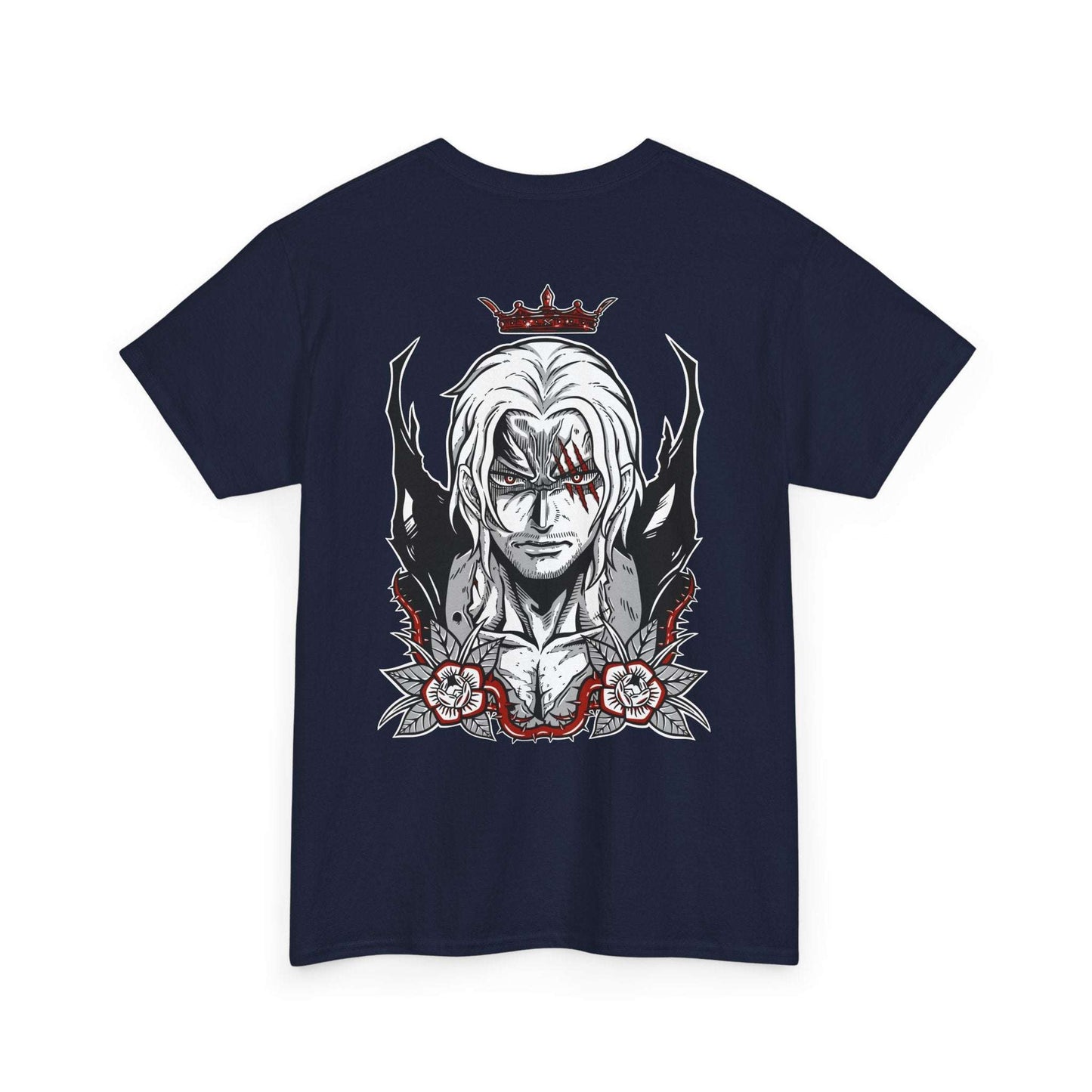 One Piece Anime Tee — White 'King' Pirate Skull Chest & Back Graphic Shirt Maklenn One Piece Anime Tee — White 'King' Pirate Skull Chest & Back Graphic Shirt T-Shirt Maklenn www.maklenn.com India 21.80