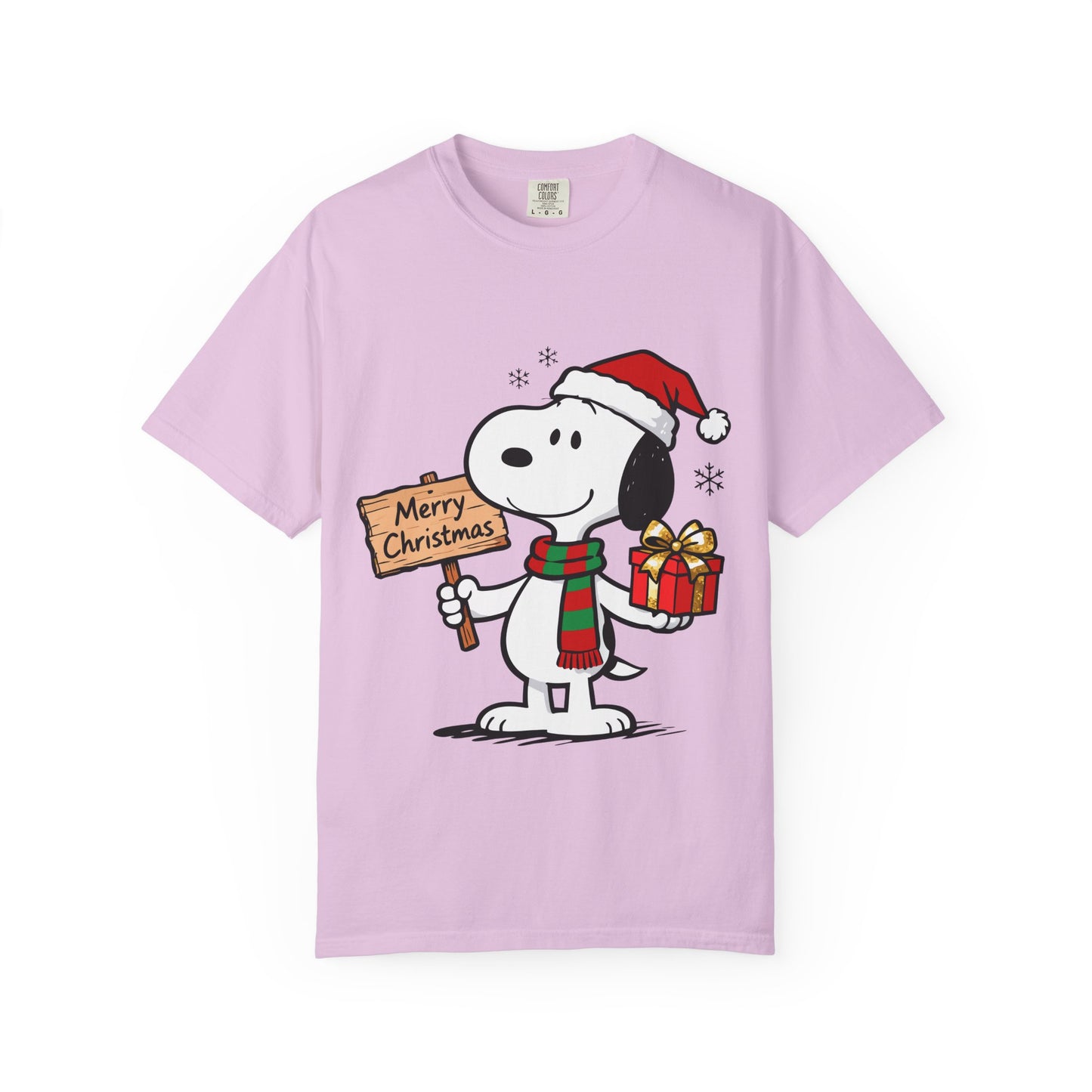 Snoopy Merry Christmas T-Shirt — Holiday Cartoon Dog Tee Printify