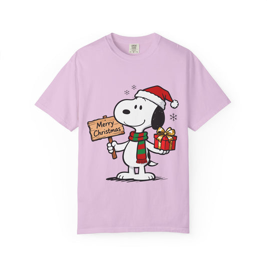 Snoopy Merry Christmas T-Shirt — Holiday Cartoon Dog Tee Printify
