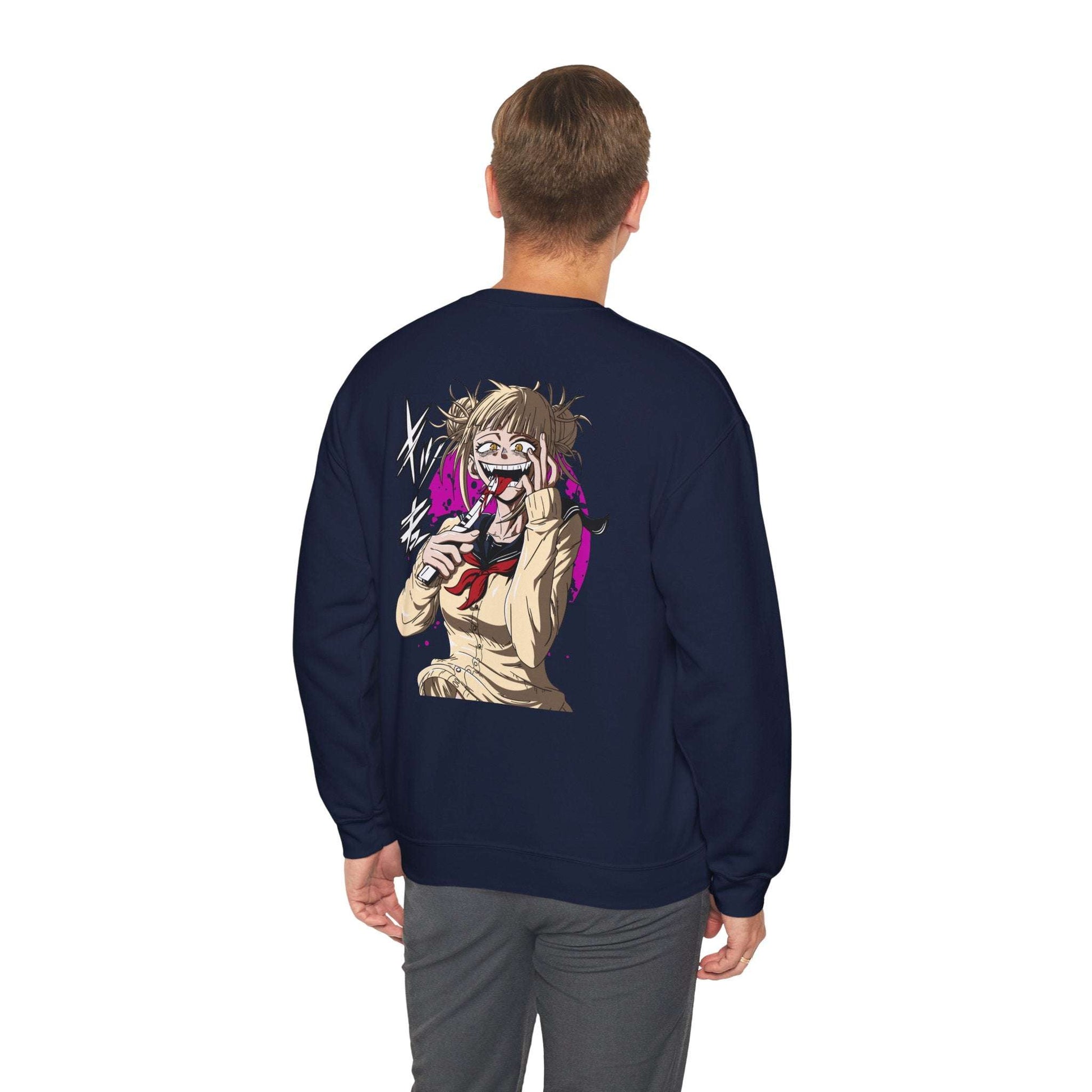Anime Graphic Crewneck Sweatshirt — Toga Himiko Illustration & Japanese Logo Maklenn Anime Graphic Crewneck Sweatshirt — Toga Himiko Illustration & Japanese Logo Sweatshirt Maklenn www.maklenn.com India 33.23