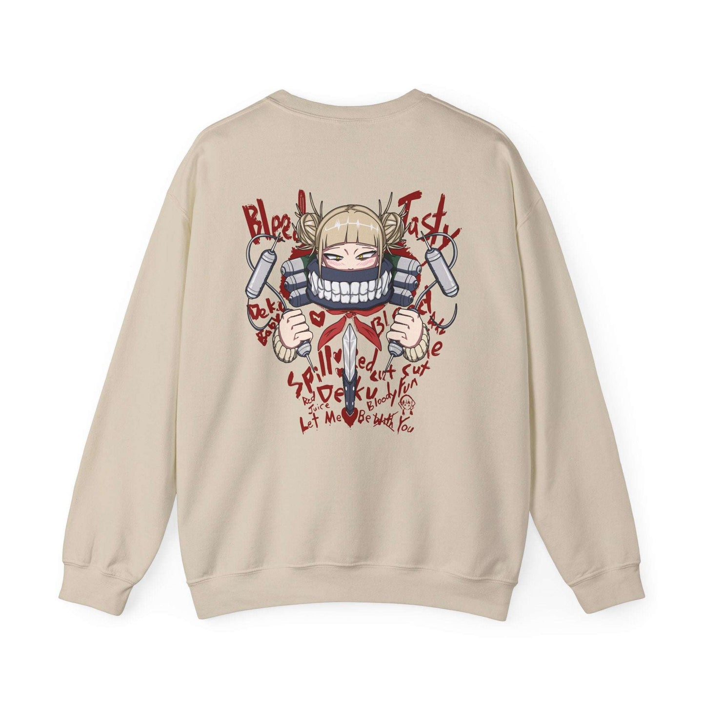 Graphic Crewneck Sweatshirt — Grinning Girl Horror Manga Design Maklenn Graphic Crewneck Sweatshirt — Grinning Girl Horror Manga Design Sweatshirt Maklenn www.maklenn.com India 33.23