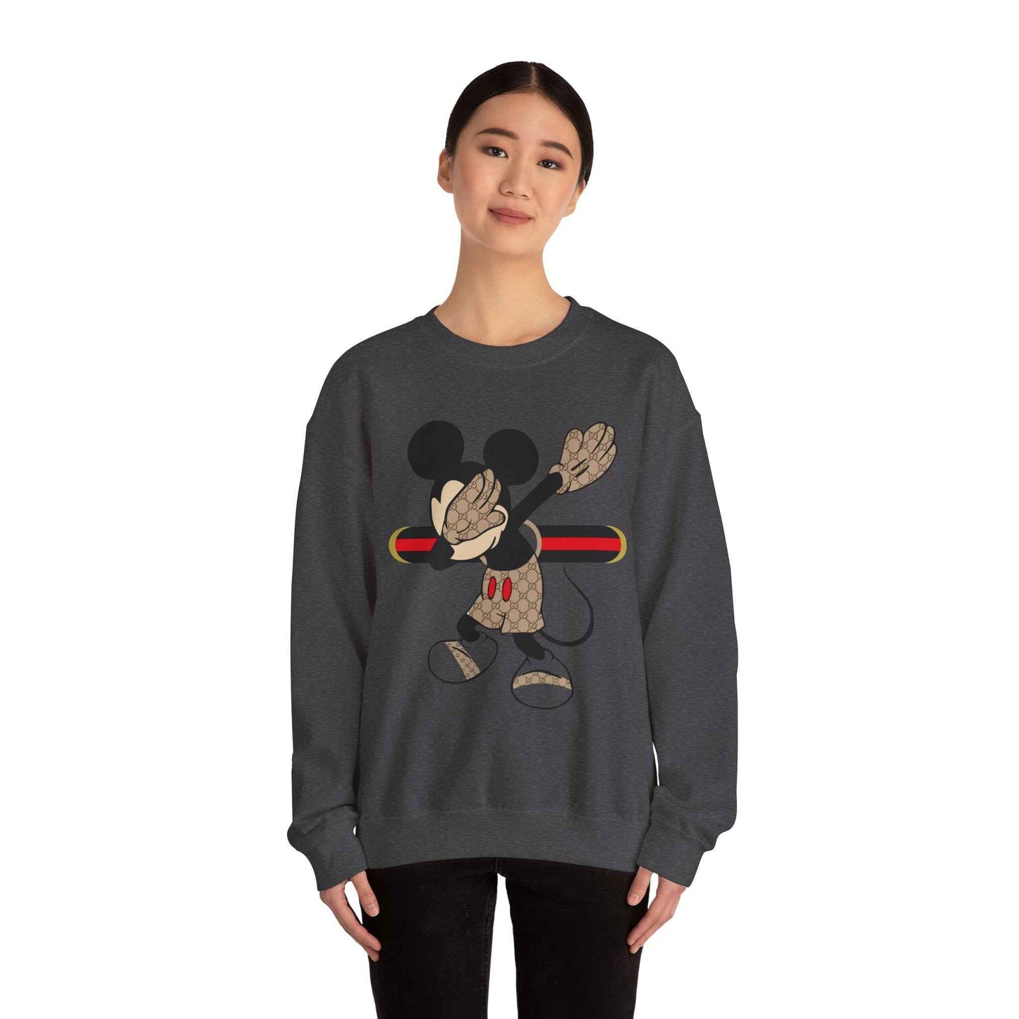 Mickey Mouse Graphic Crewneck Sweatshirt, Unisex Warm Casual Wear, Perfect for Disney Fans, Gift for Birthdays, Cozy Lounge Top