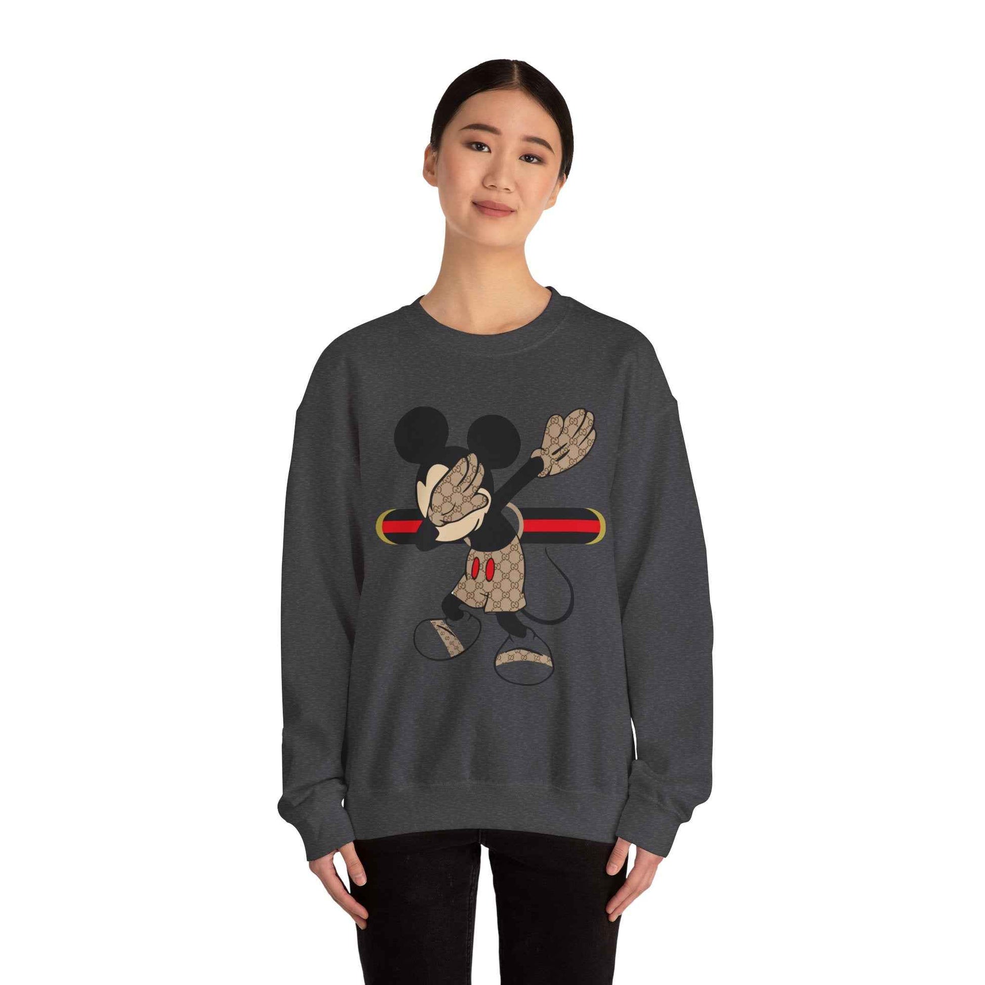 Mickey Mouse Graphic Crewneck Sweatshirt, Unisex Warm Casual Wear, Perfect for Disney Fans, Gift for Birthdays, Cozy Lounge Top