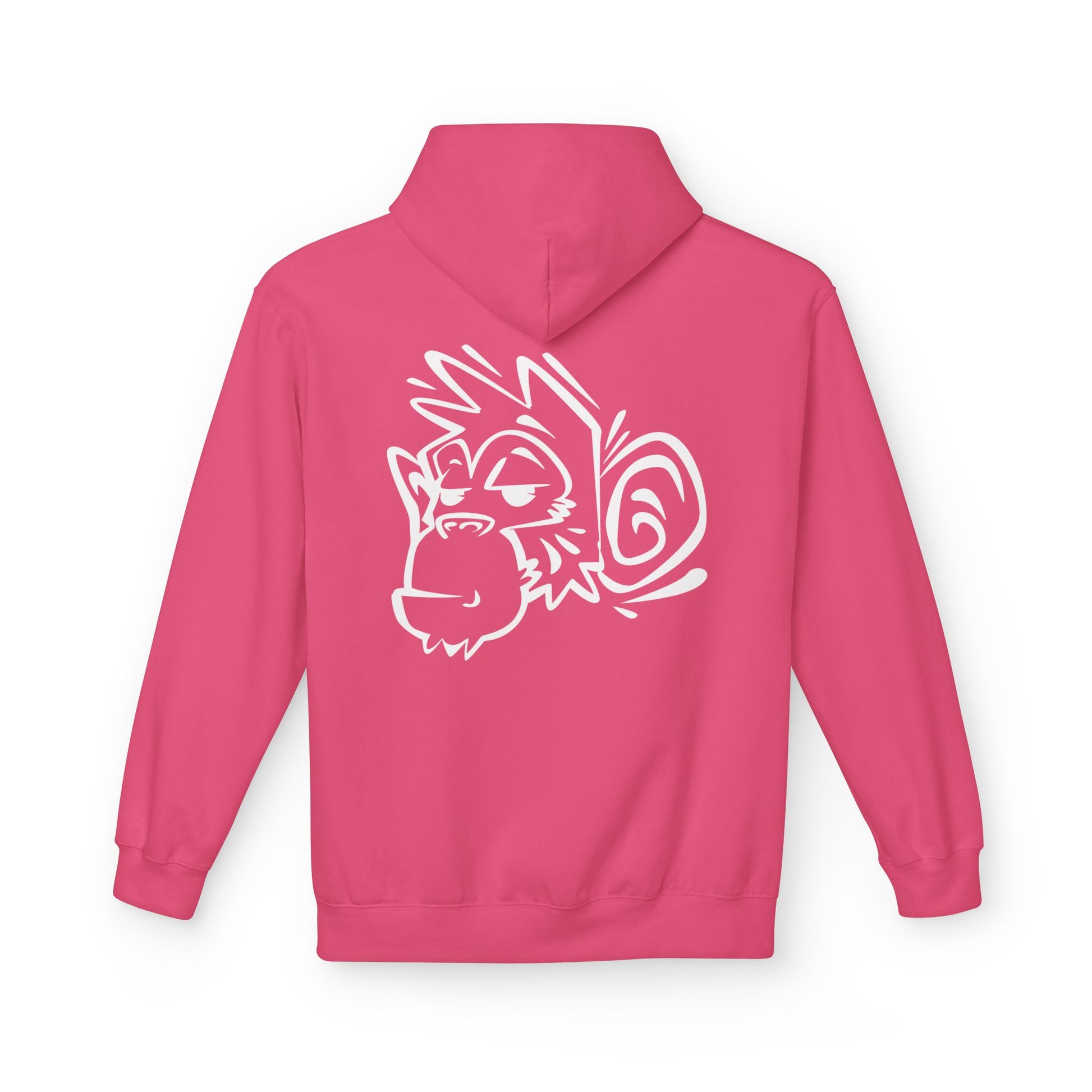 Stylish Unisex Fleece Hoodie with Unique Monkey Design - Perfect for Casual Wear, Gifts, Kids, Birthdays, and Events Printify