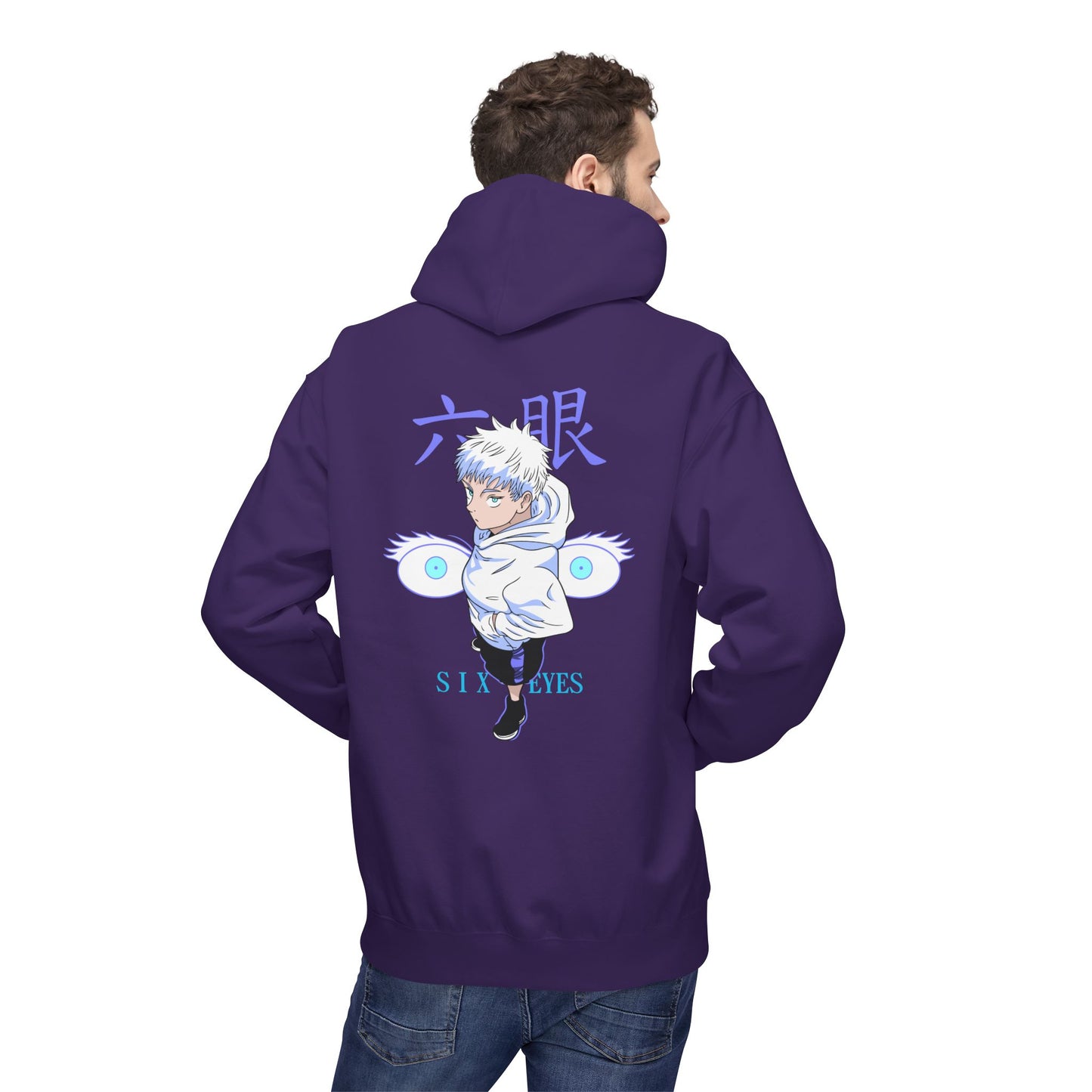 Jujutsu Kaisen Satoru Gojo Hoodie — Six Eyes Graphic Anime Pullover
